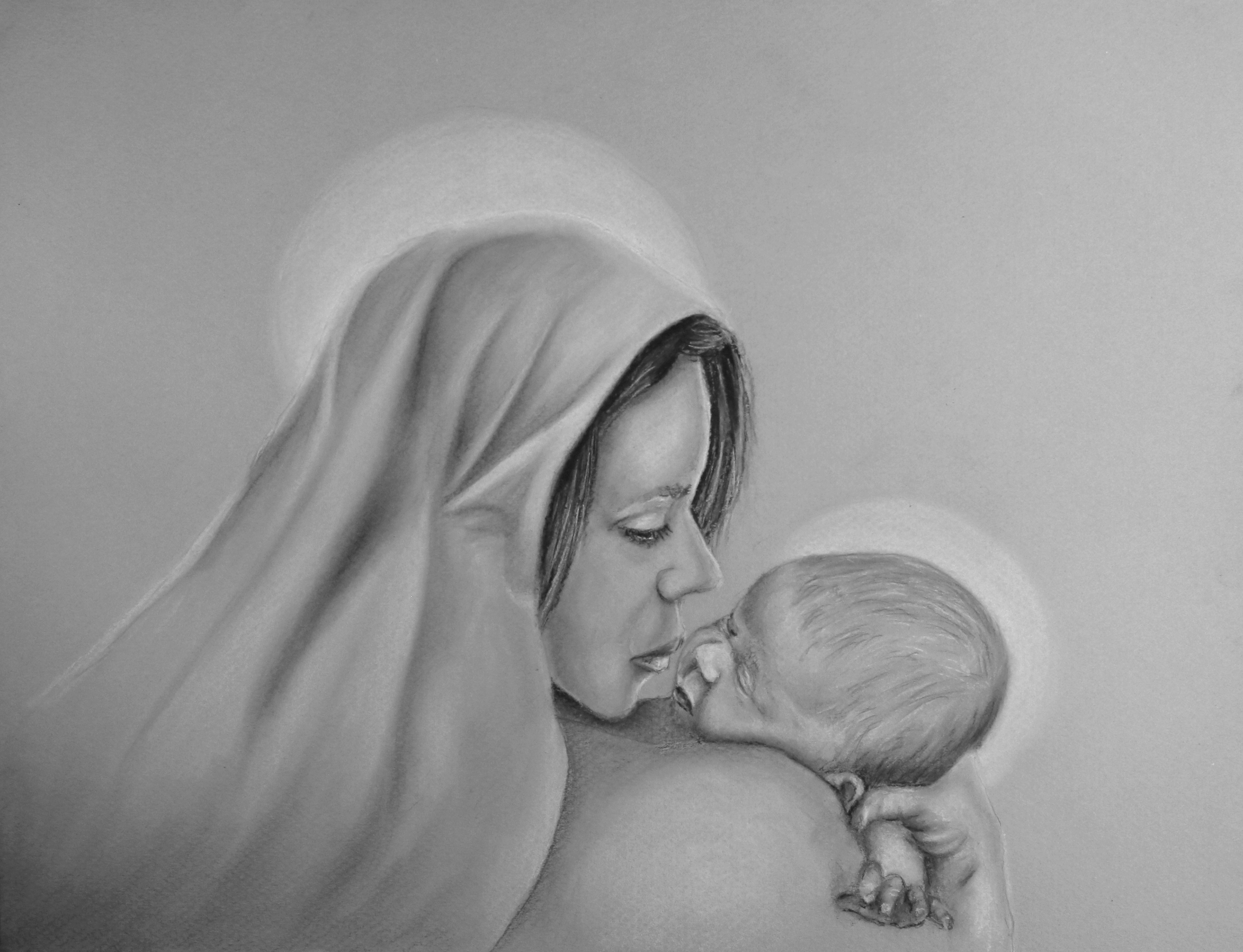 Mary & Jesus 2 — 13 x 10