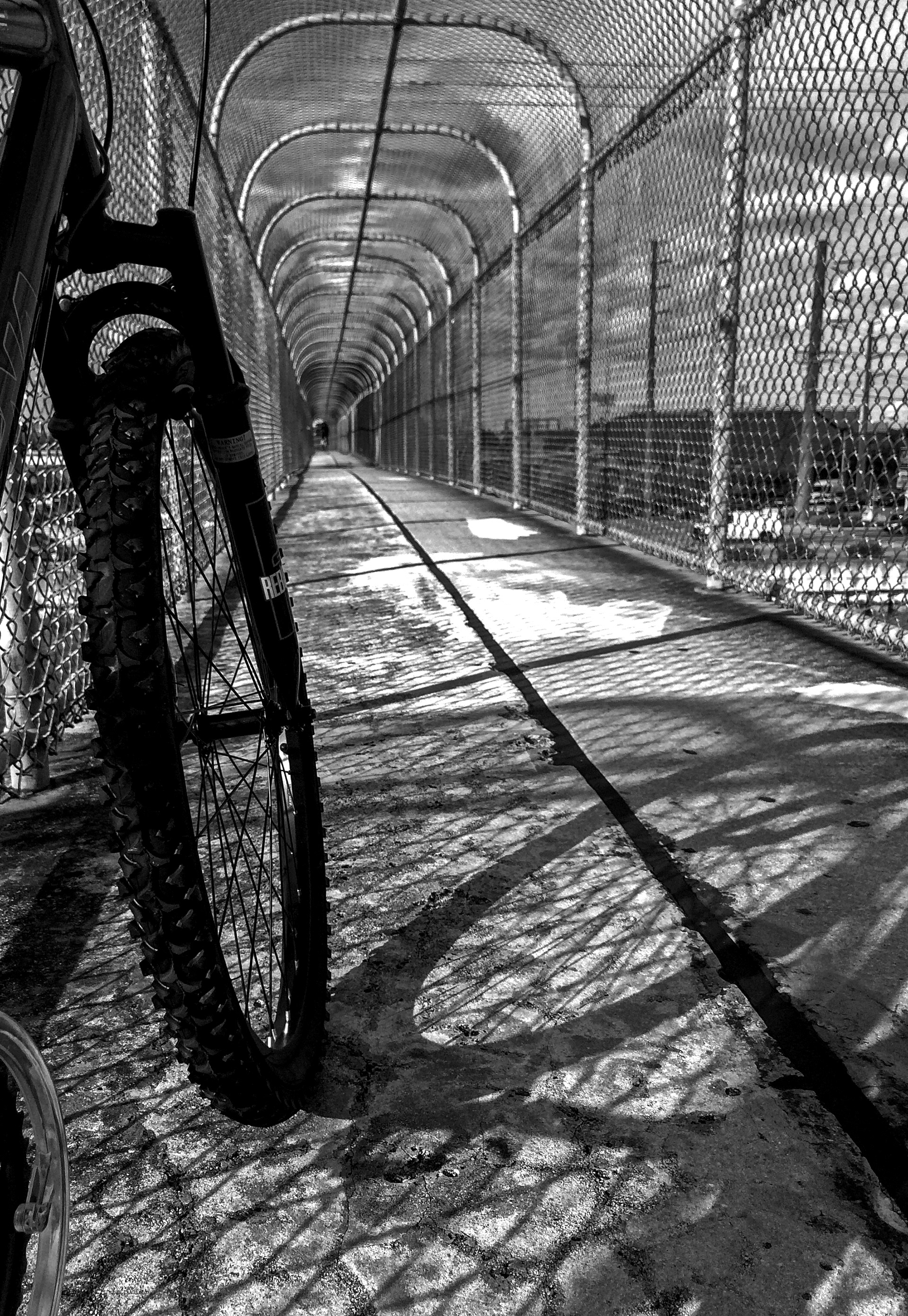 Bike on bridge