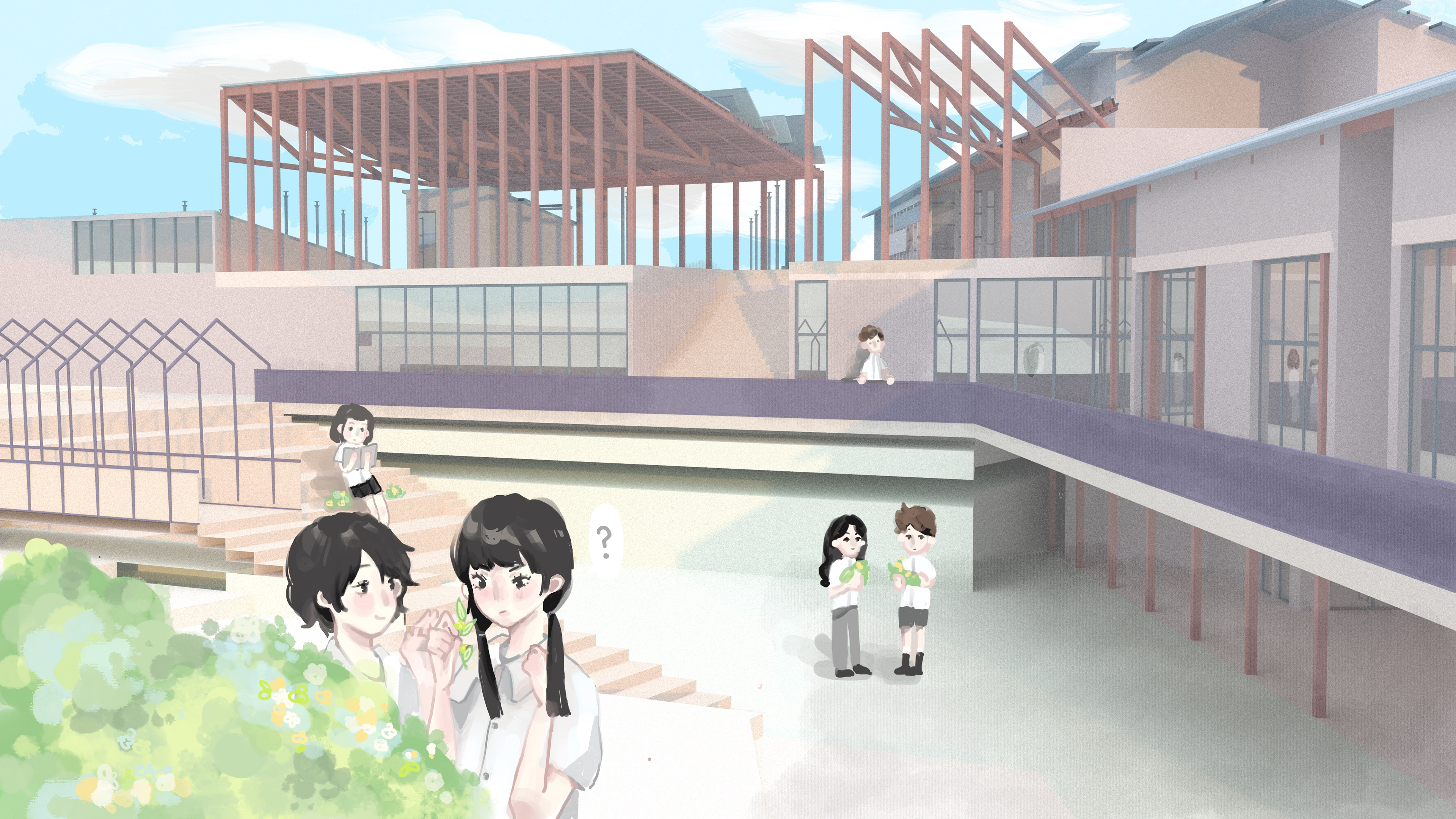 left wing - amphitheater [below]