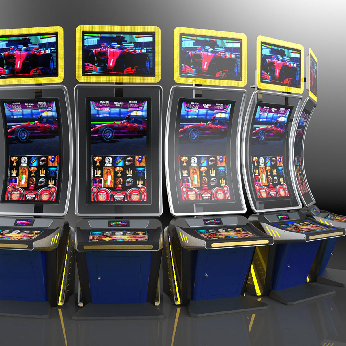 Curved Display Slot Machine concept design