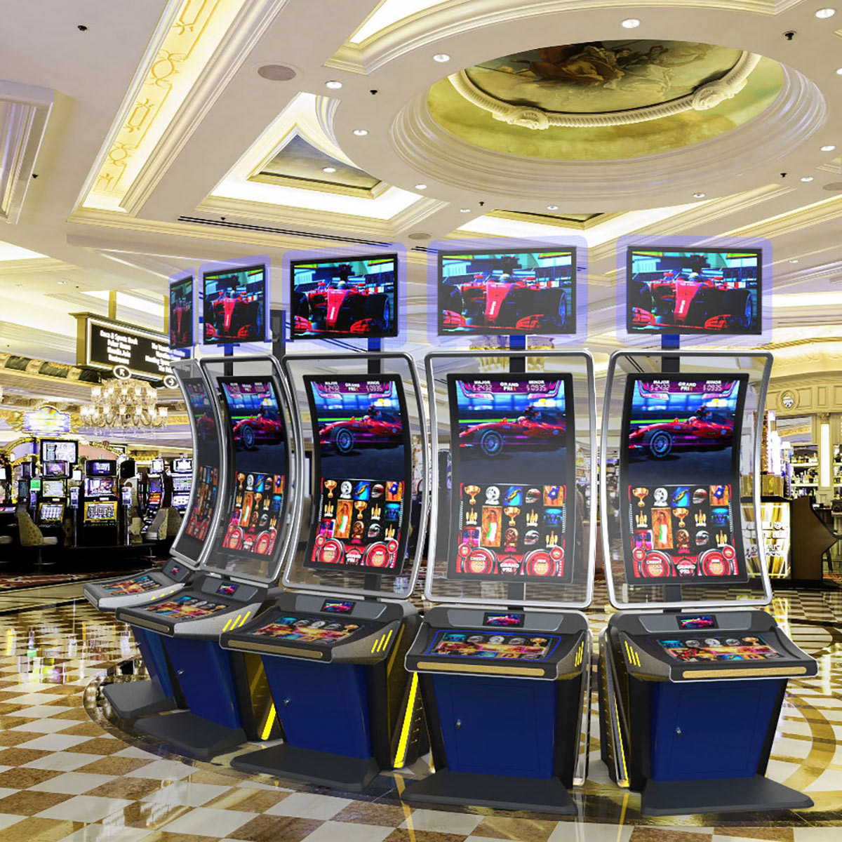 Curved Display Slot Machine concept design