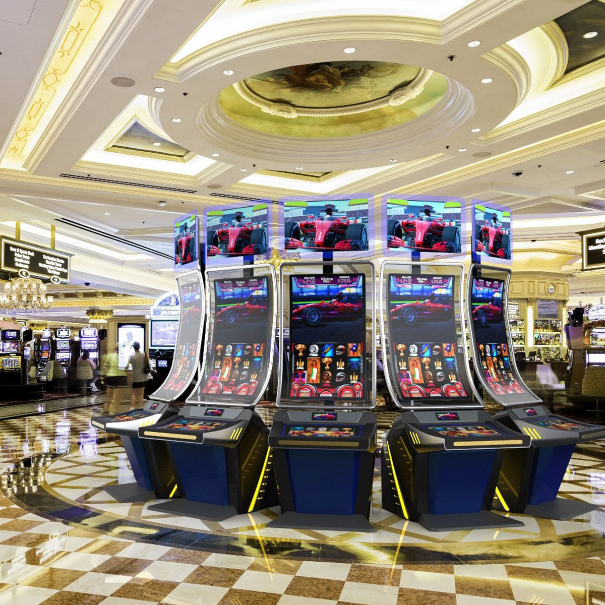 Curved Display Slot Machine concept design