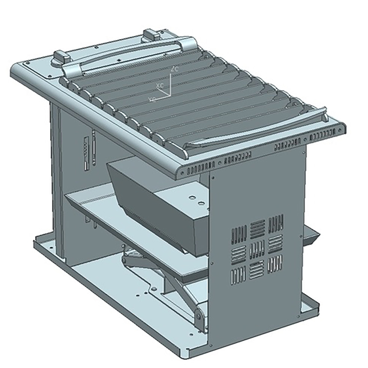 숯불 높이조절 고기구이 불판 기구설계