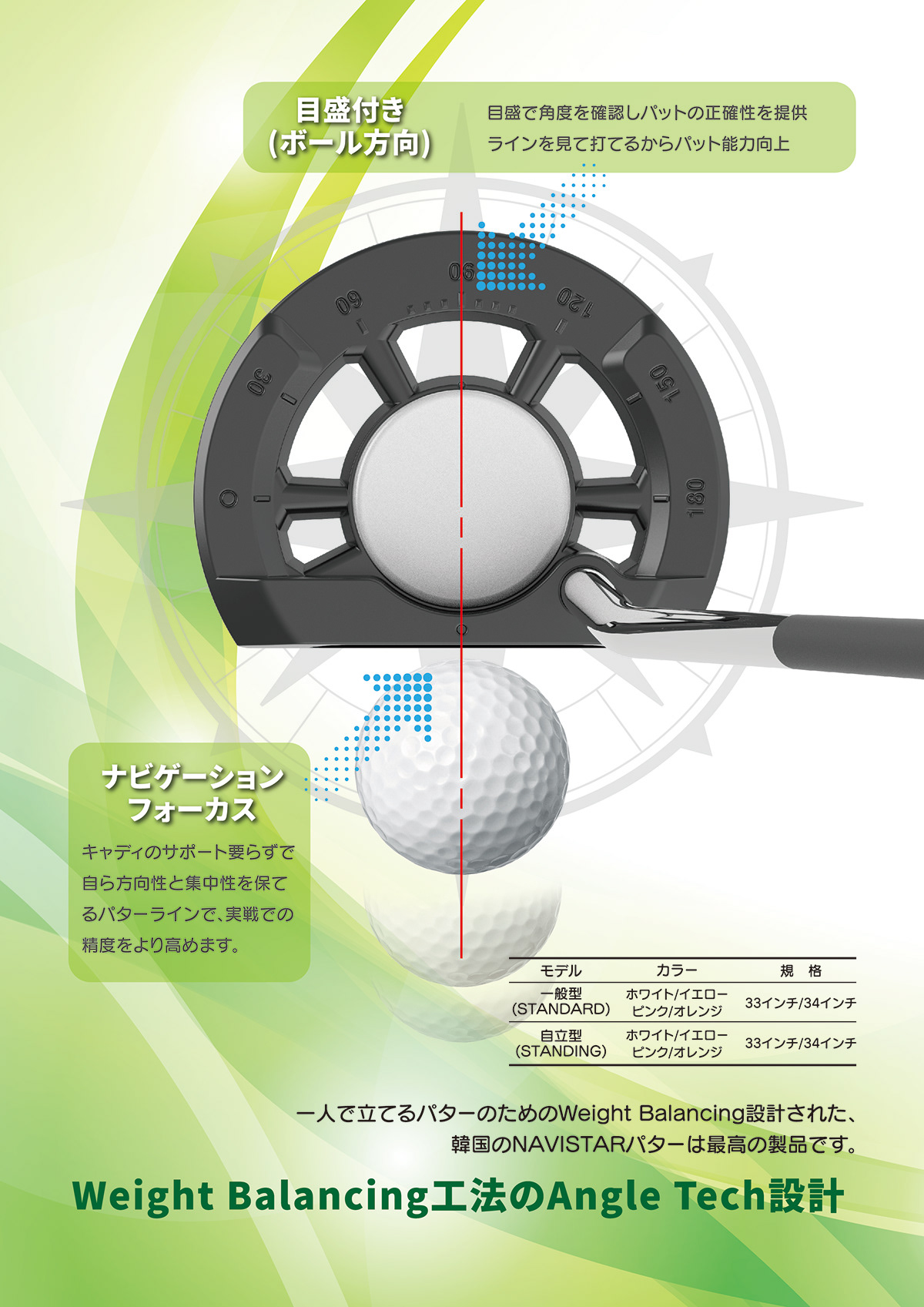 navistar putter brochure design