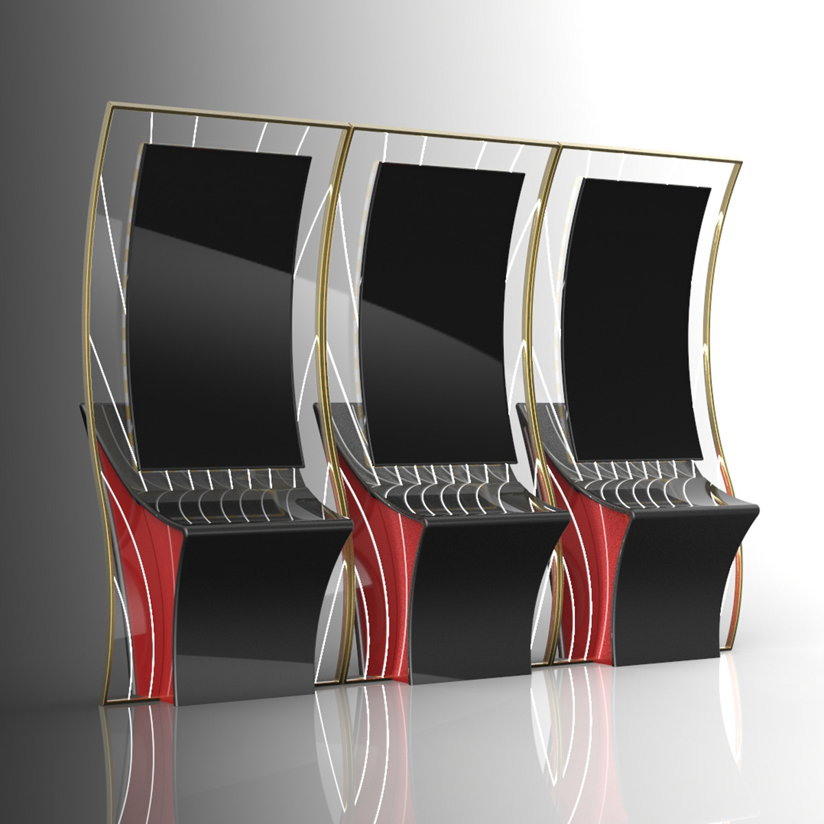 Curved Display Slot Machine concept design