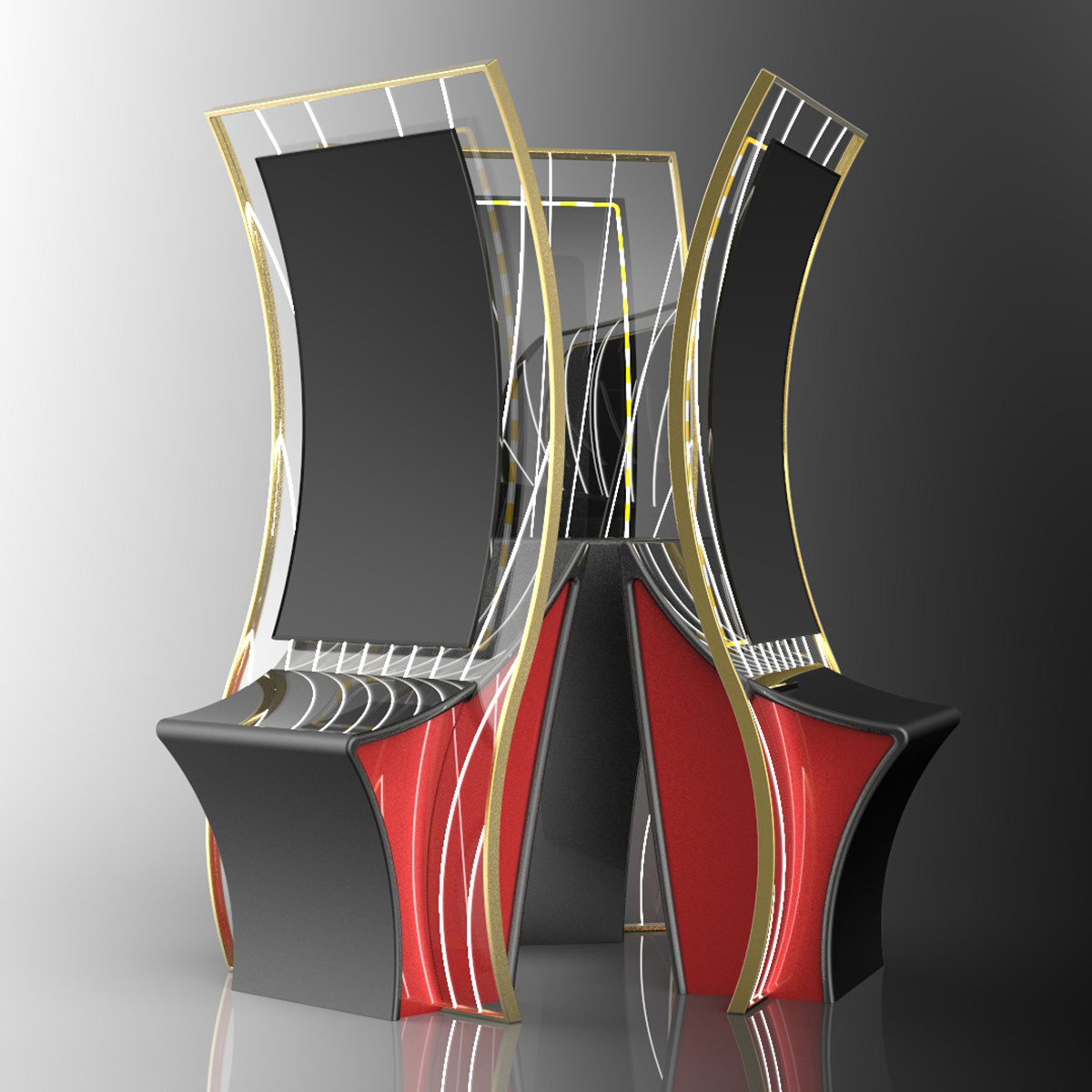 Curved Display Slot Machine concept design