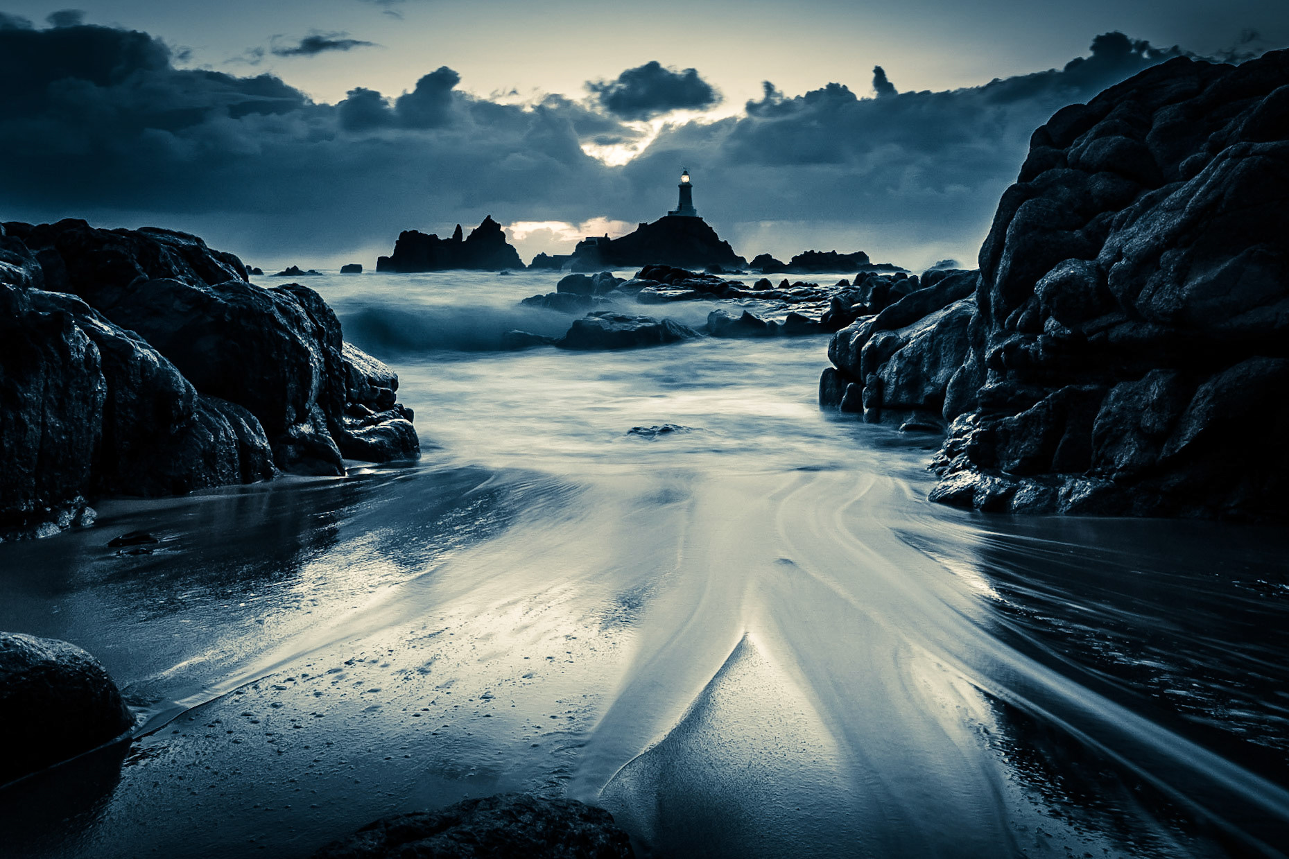 La Corbiere Lighthouse @ Night, Jersey