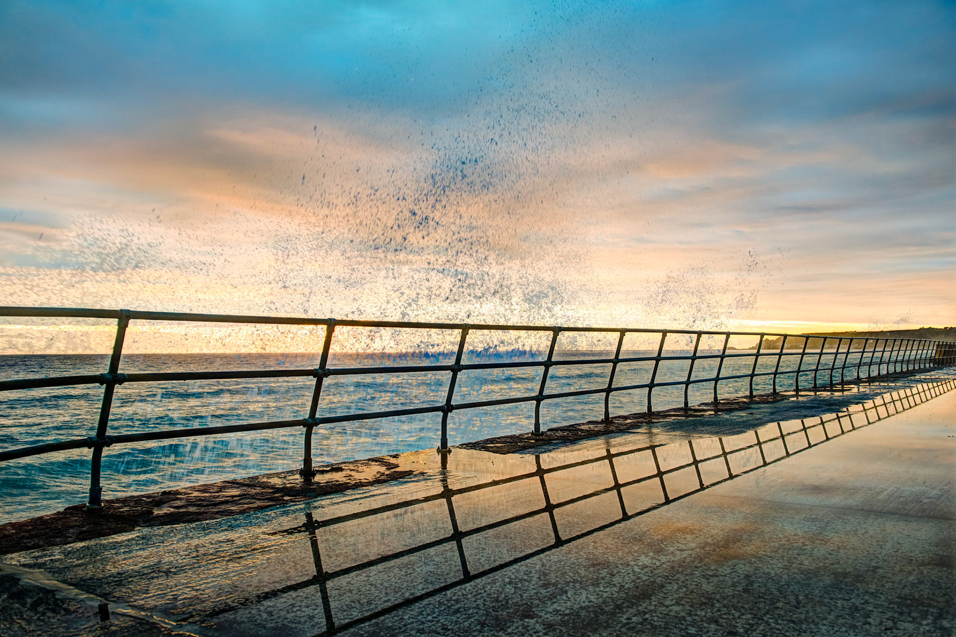 High Tide Reflections, St Ouen's Bay, Jersey