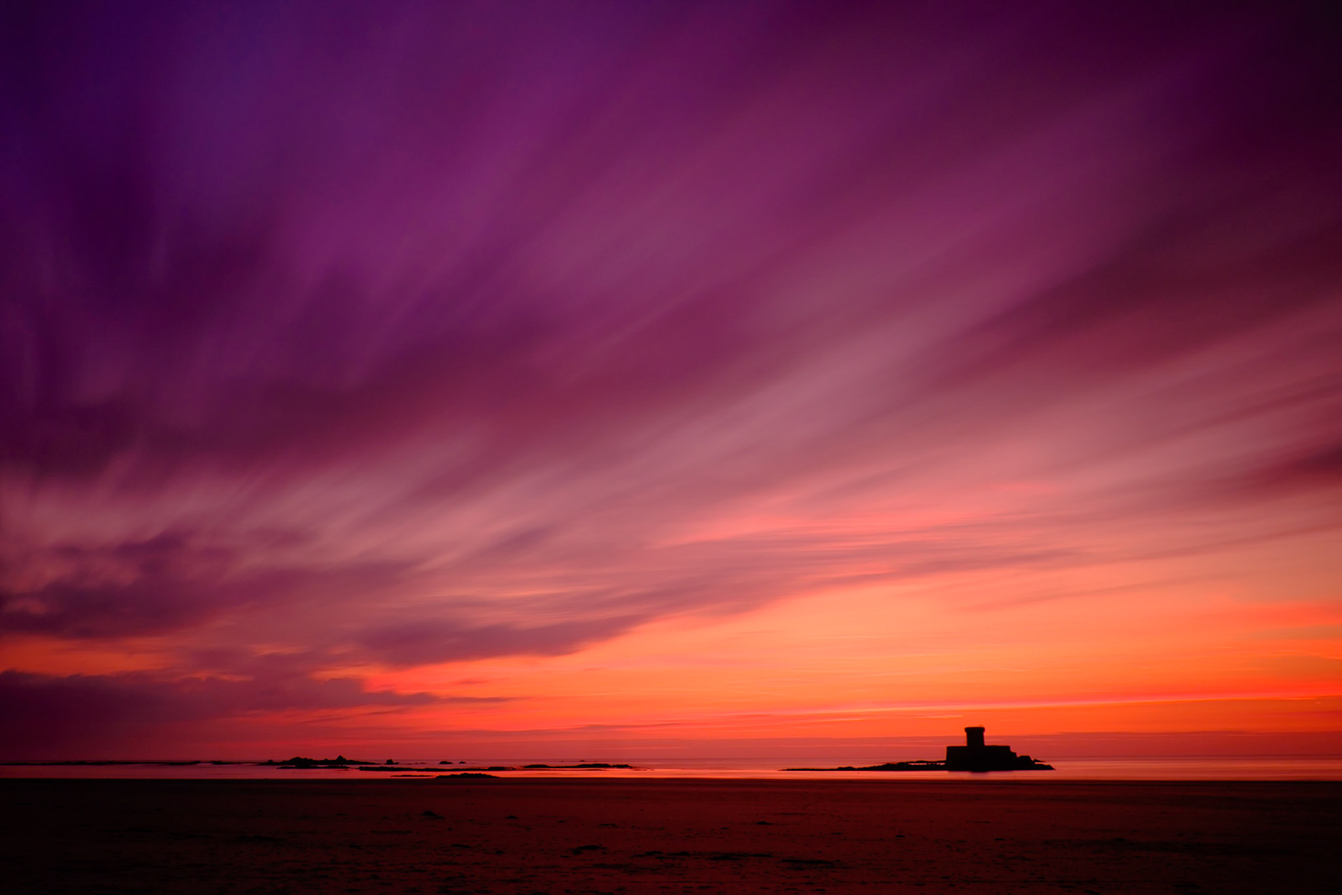 Purple Sunset, La Rocco Tower, Jersey