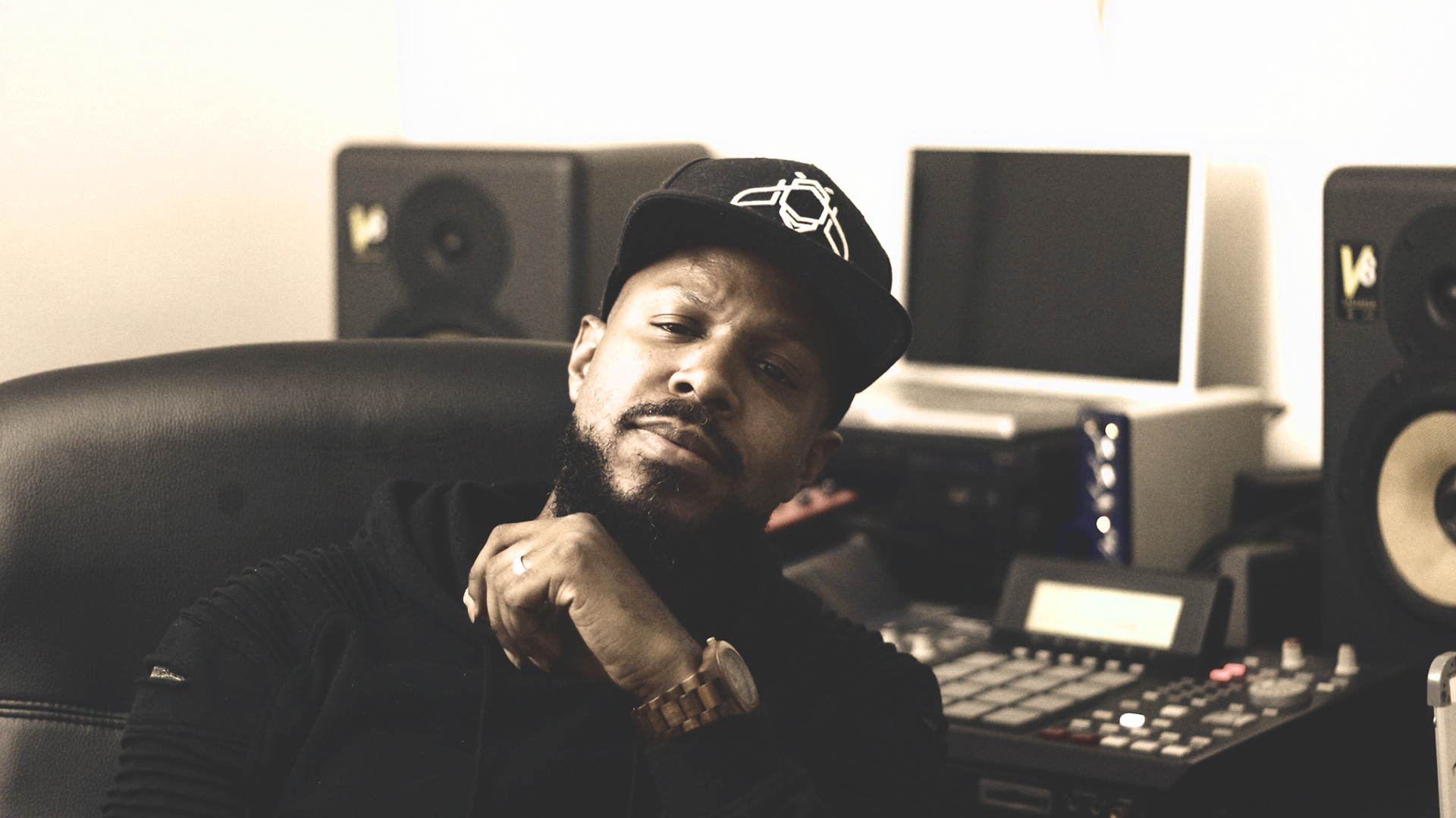 Image of James E! Walker in the studio, 2018