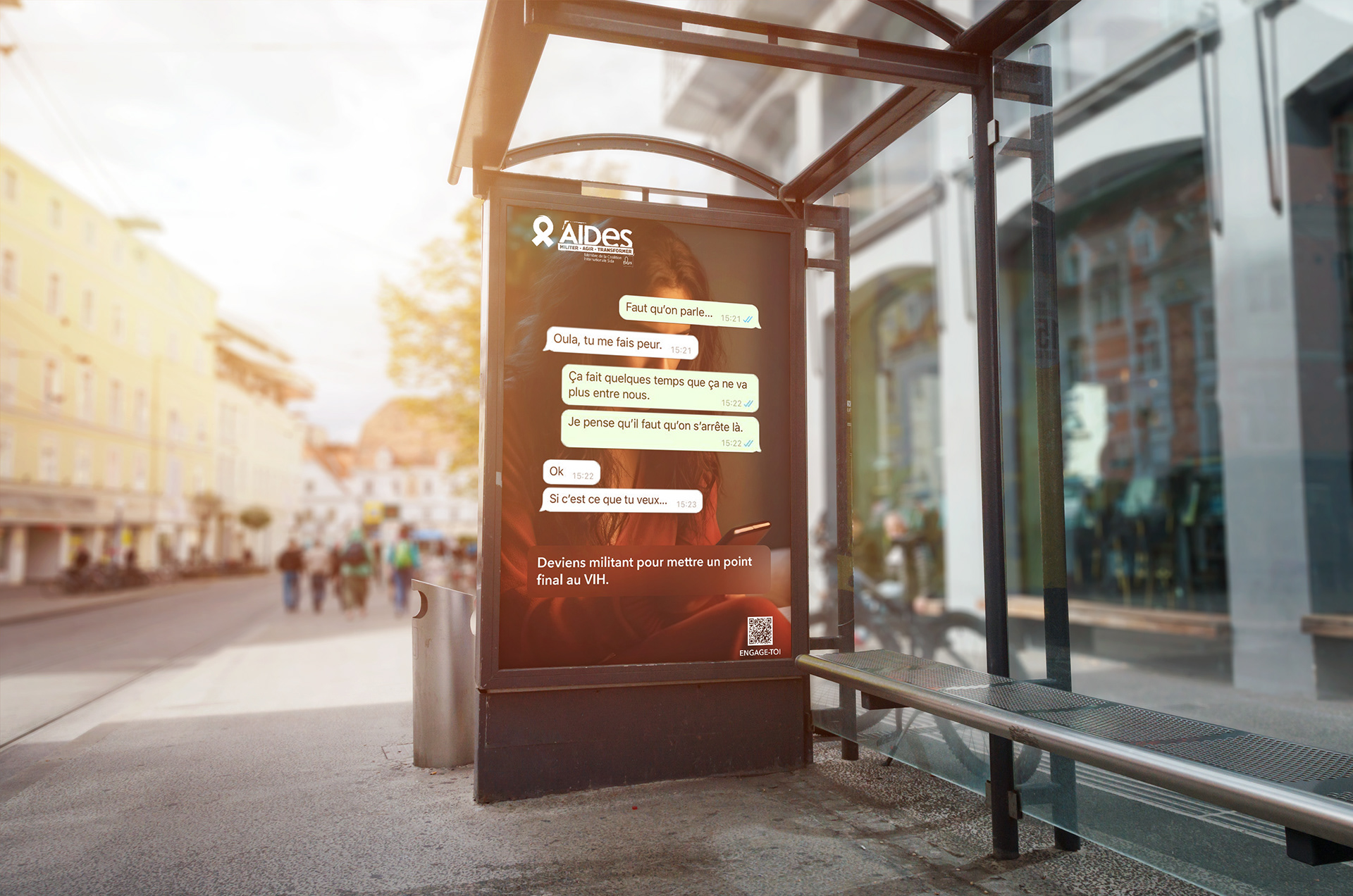 Affichage abribus vertical 1