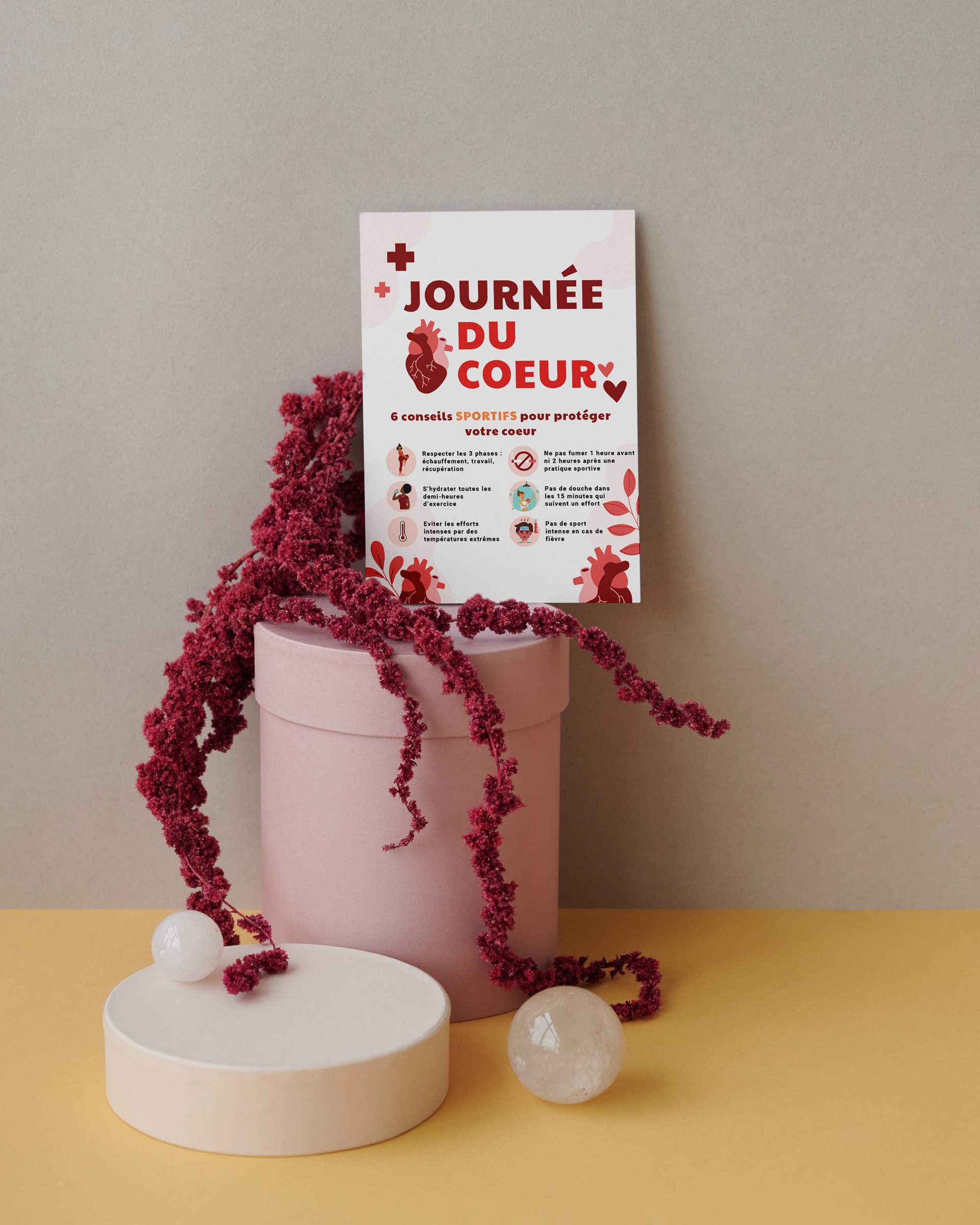 Flyer de conseils à l'occasion de la Journée Du Coeur 1