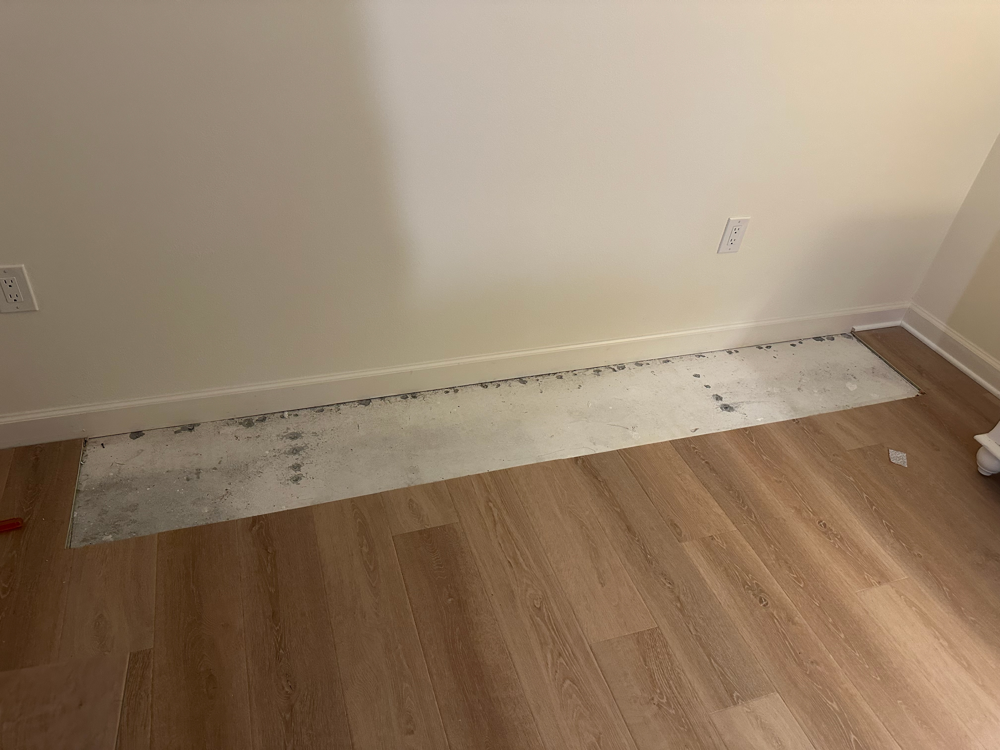 Surprise after removing Murphy bed