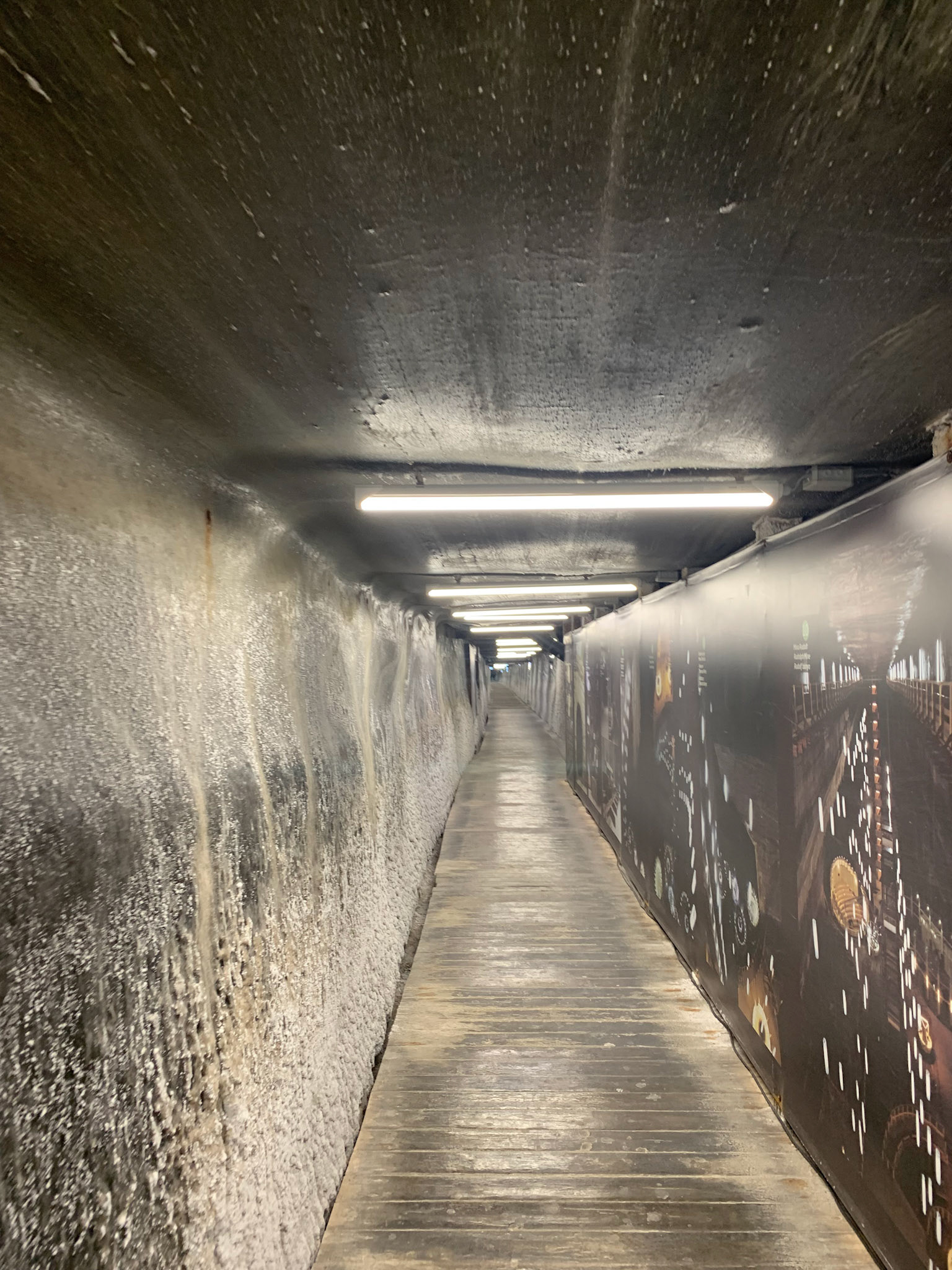 Walkway leading to the mines of Turda