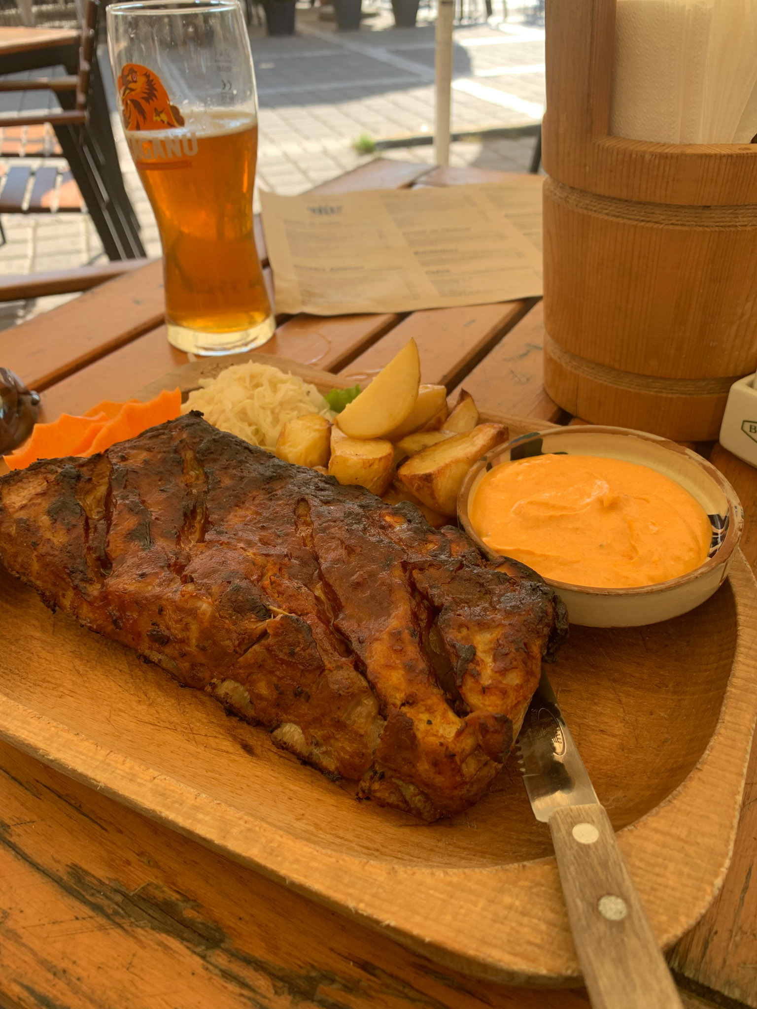 The Pork Ribs from La Ceaun were amazing!