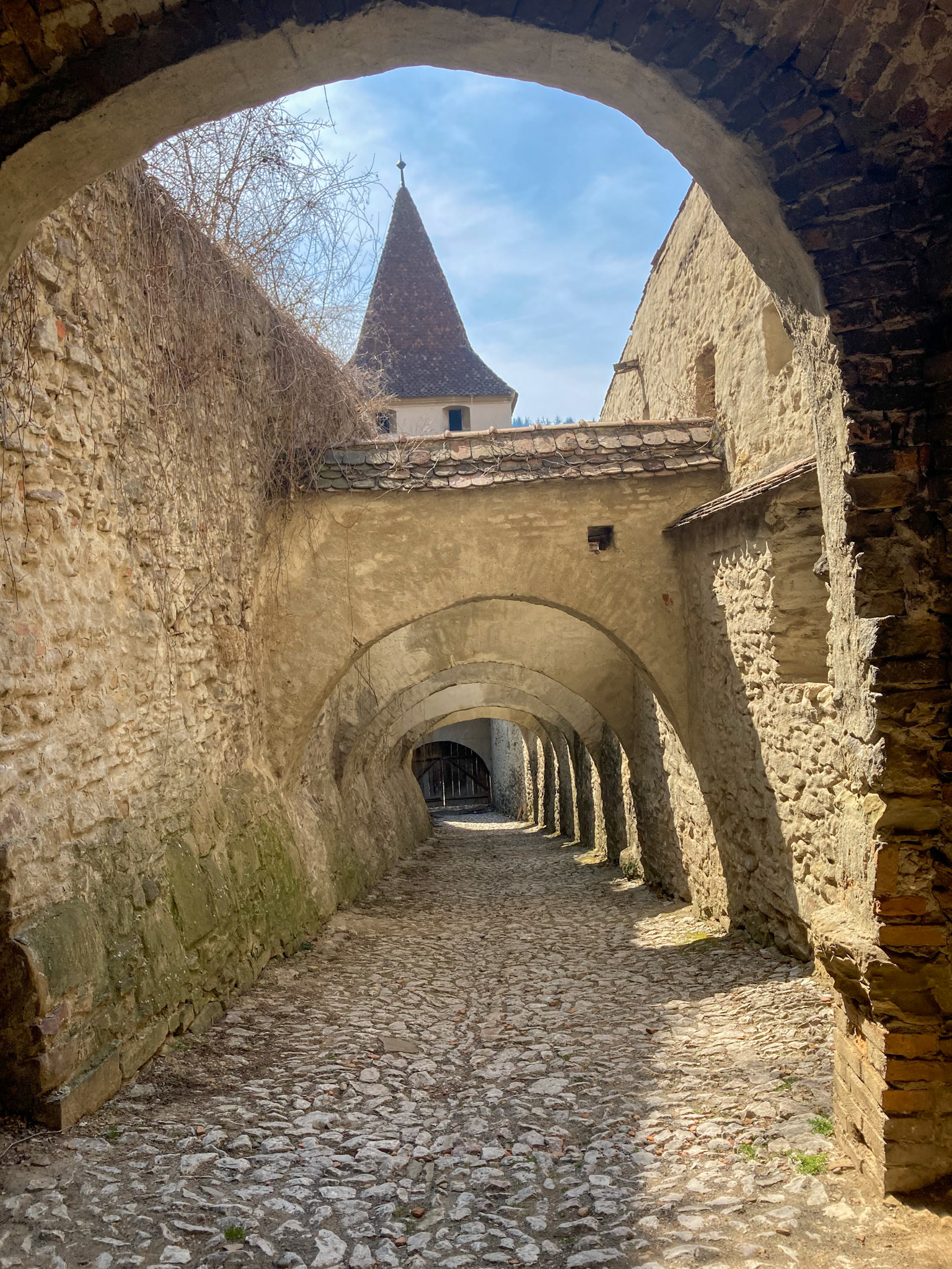 En route to the fortified church of Biertan