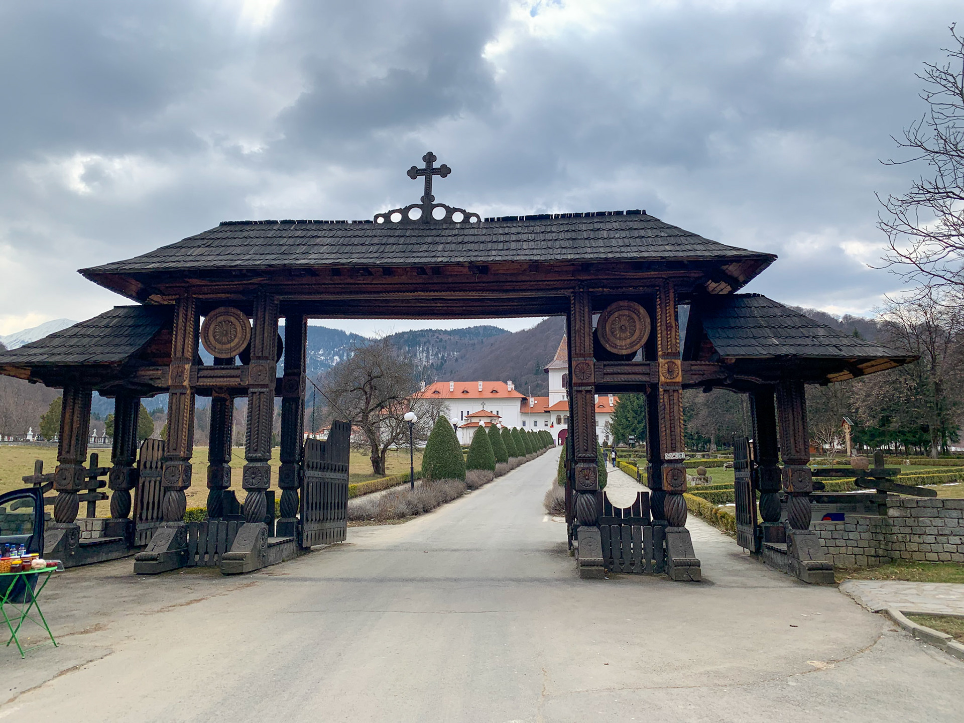 The entrance gate to the monastery