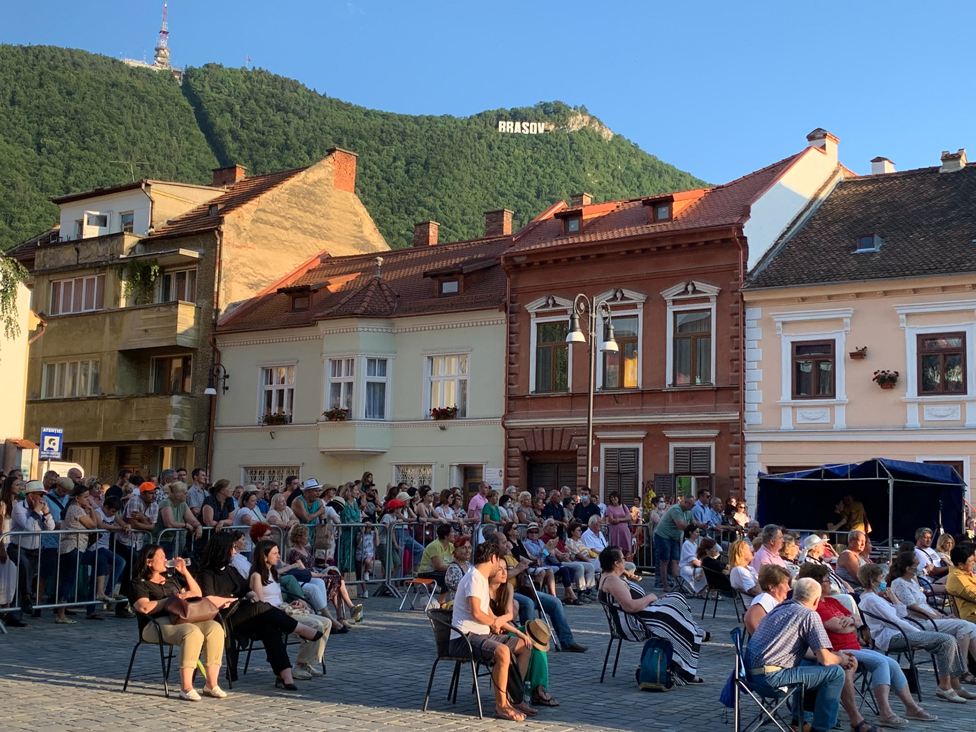 Crowd at the concert by Filarmonica Brasov