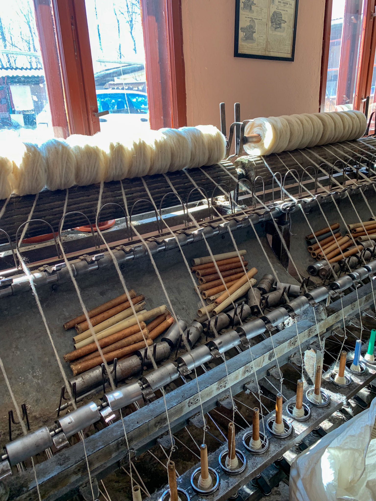 A traditional wool processing house that has been processing wool for three generations.