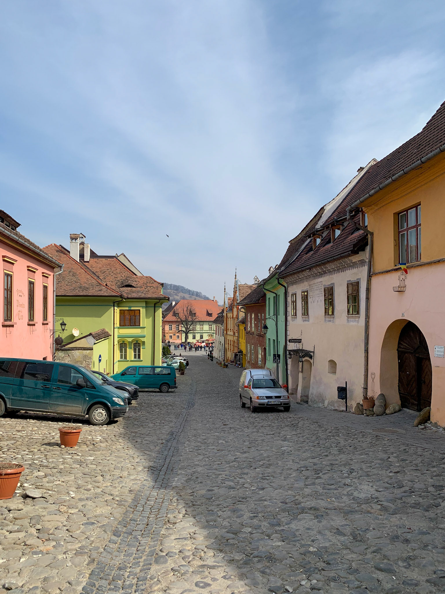 Towards the main center of Sighisoara