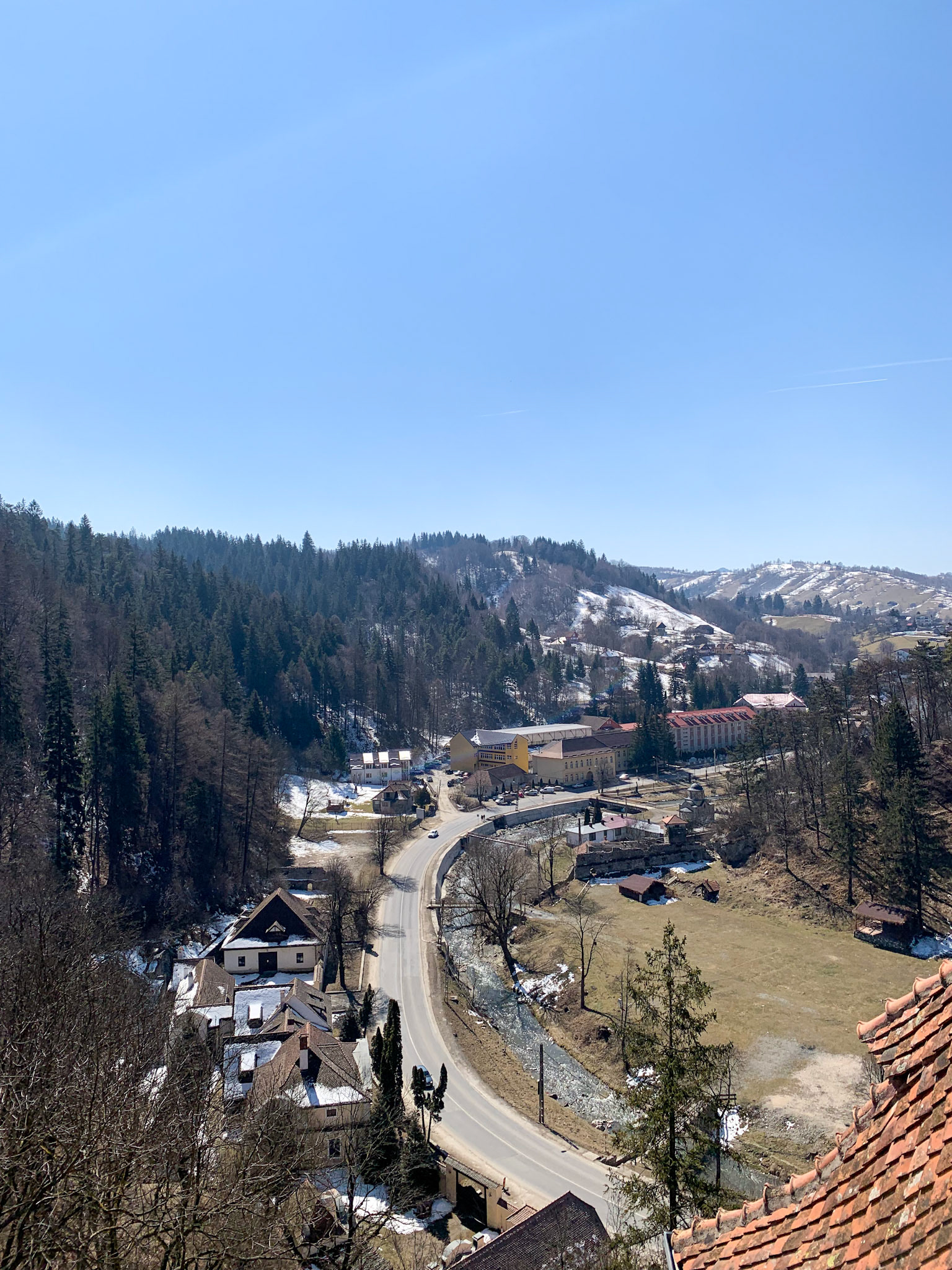 You can see the wall that marked Transylvania's border