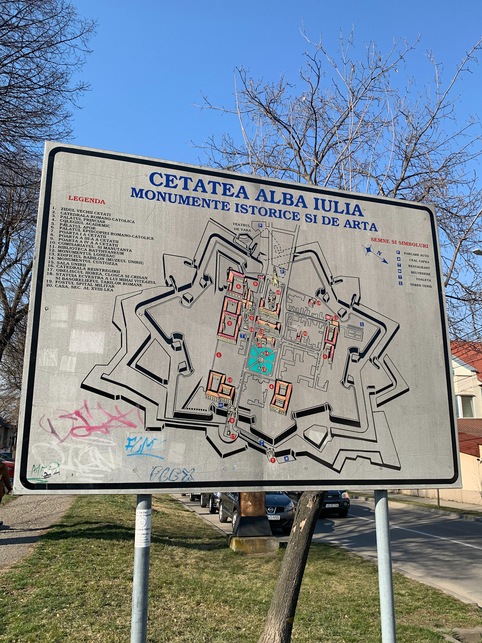 Map of the Fortress of Alba Iulia
