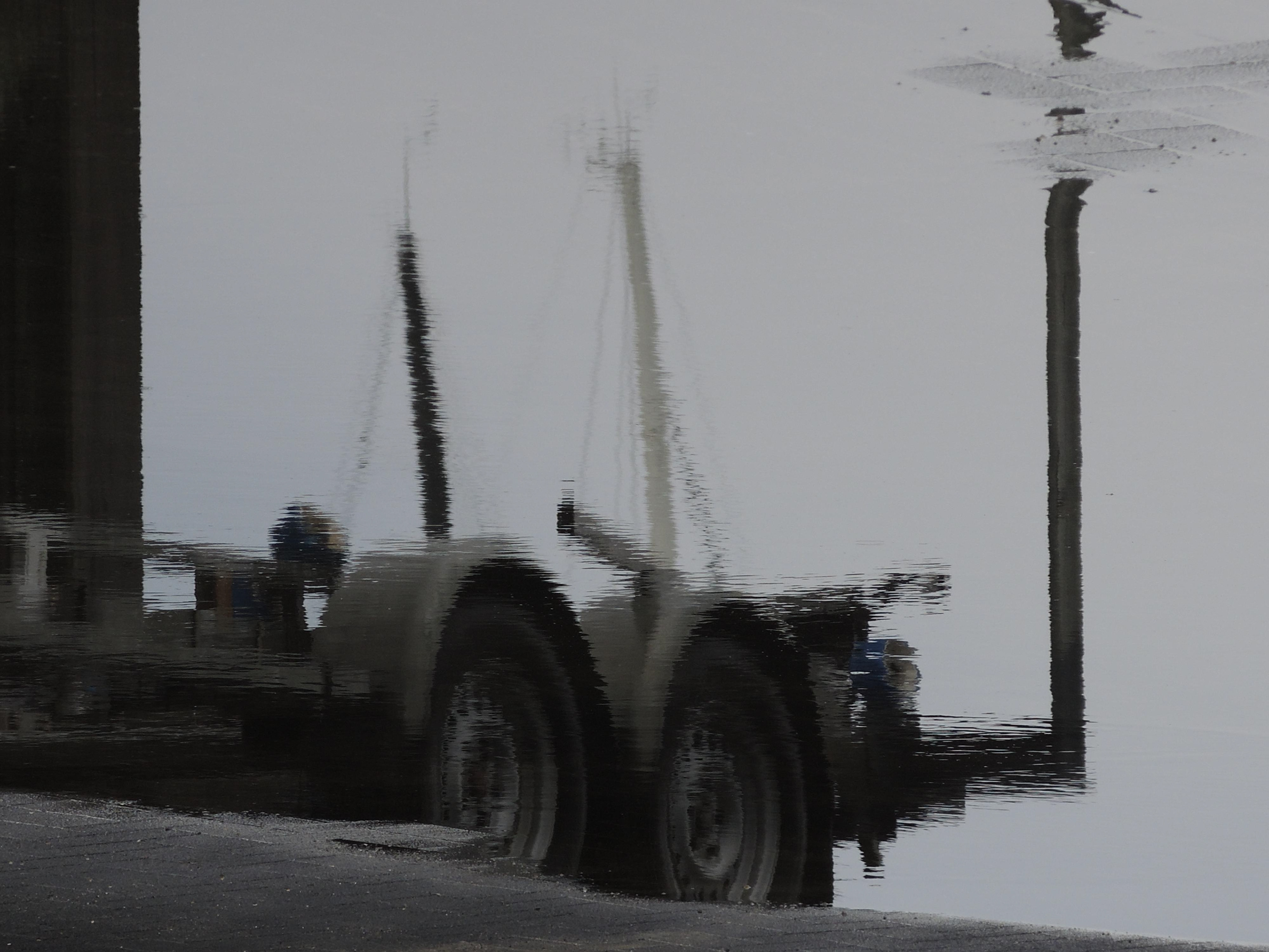 Breskens in de regen