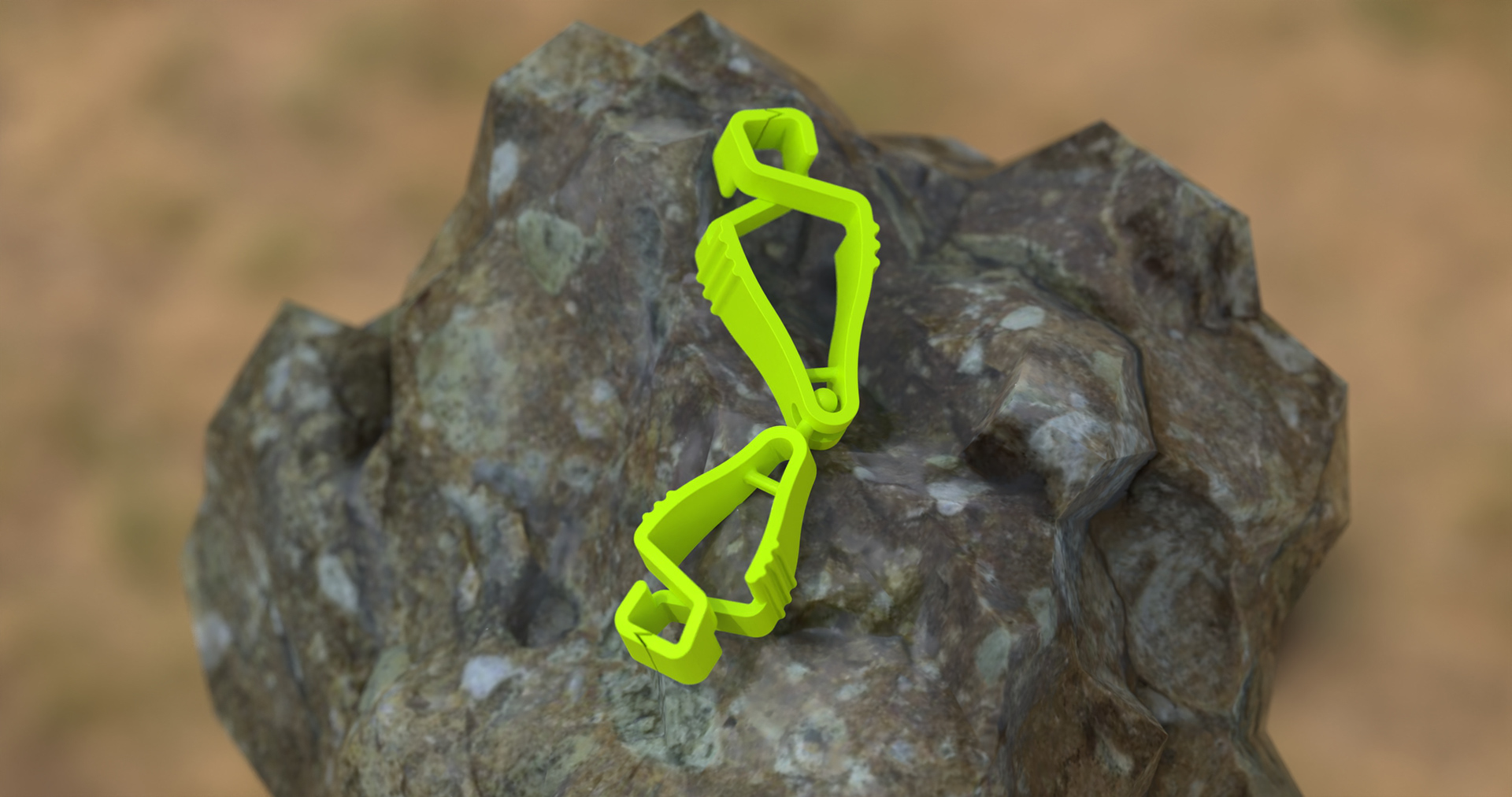 Model and Render of Glove clamp (1 Hour)