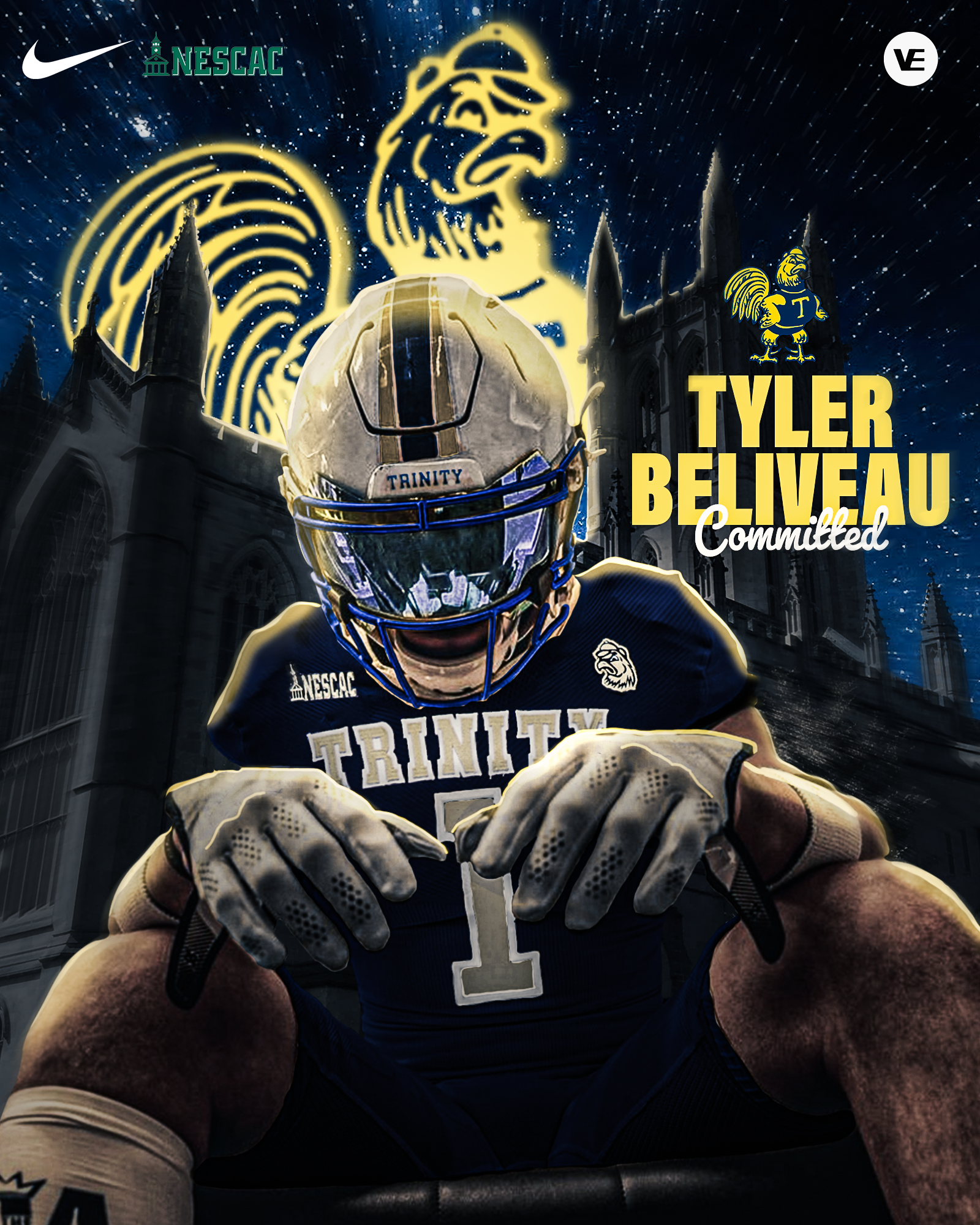 Tyler Beliveau Commits to Trinity (With Jersey Swap)