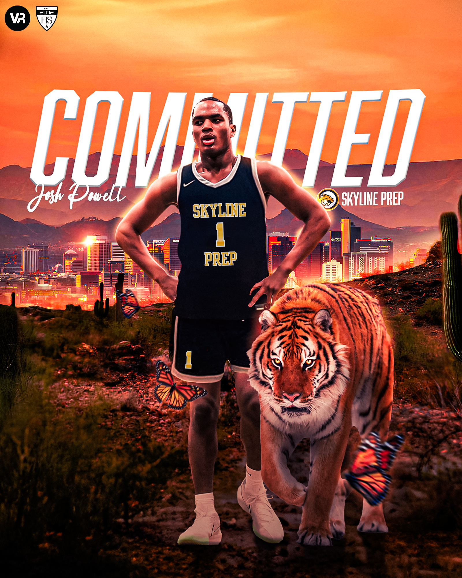 Josh Powell Commits to Skyline Prep (With Jersey Swap)