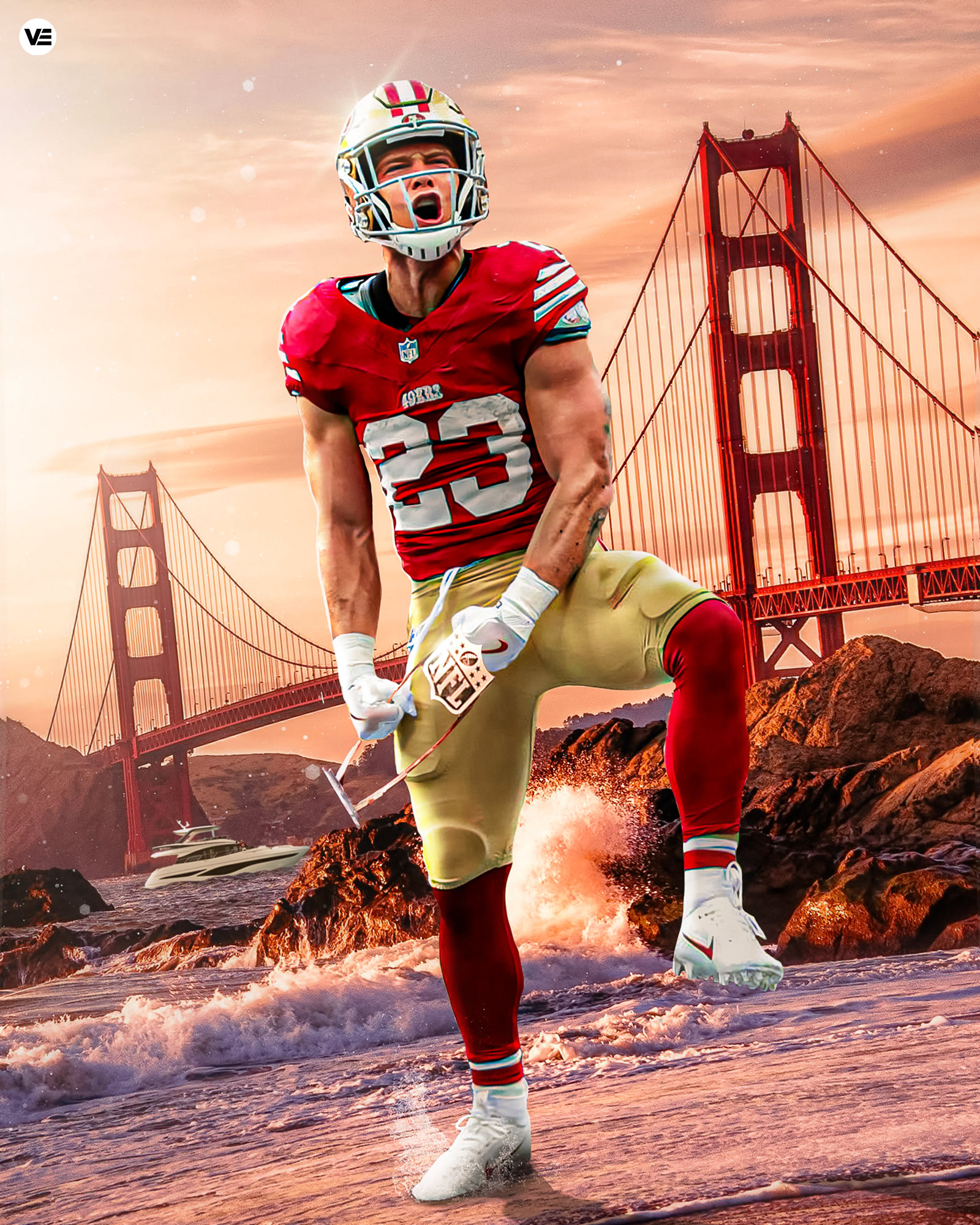 Christian McCaffrey MVP Potential Poster