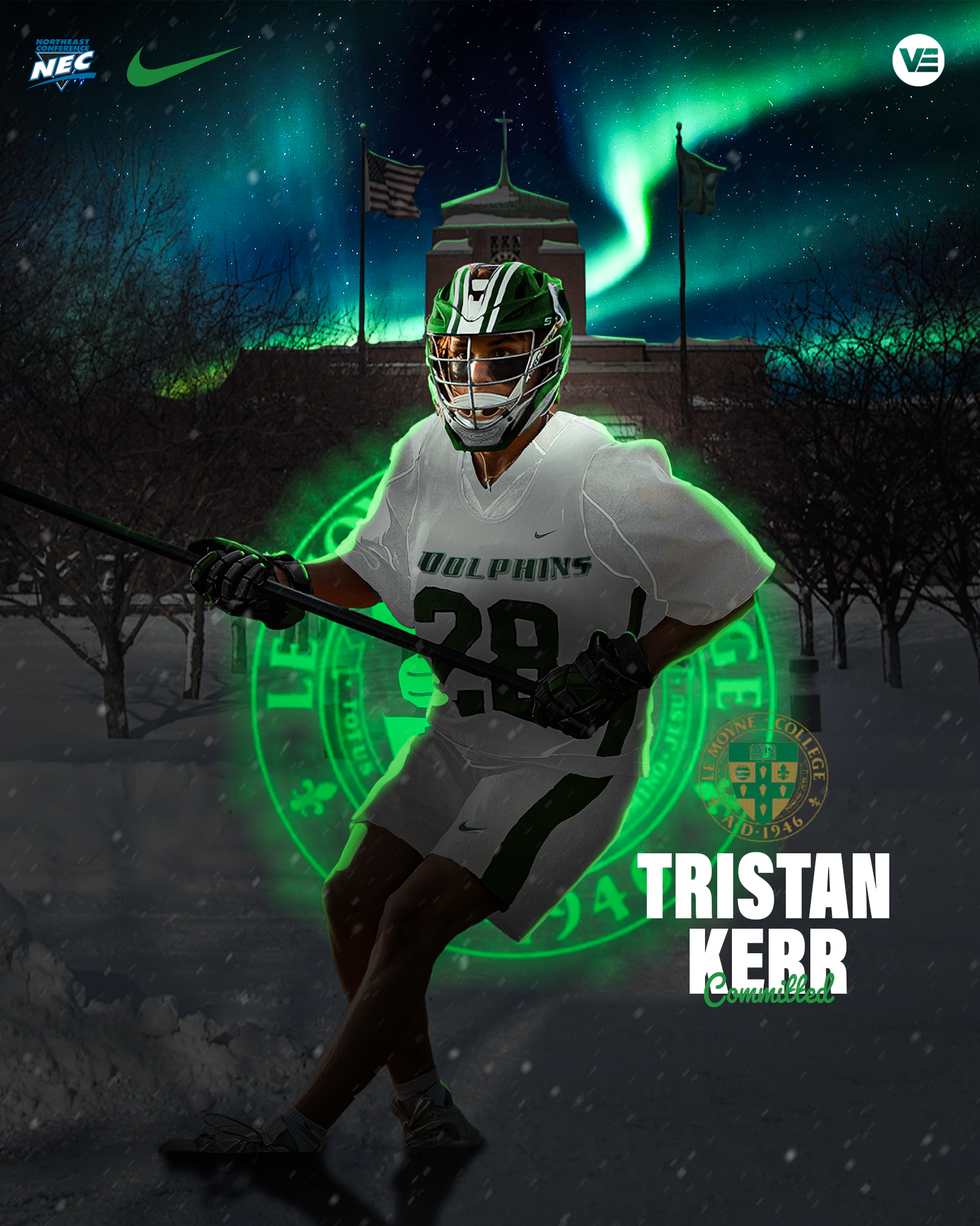 Tristian Kerr Commits to Le Moyne (With Jersey Swap)