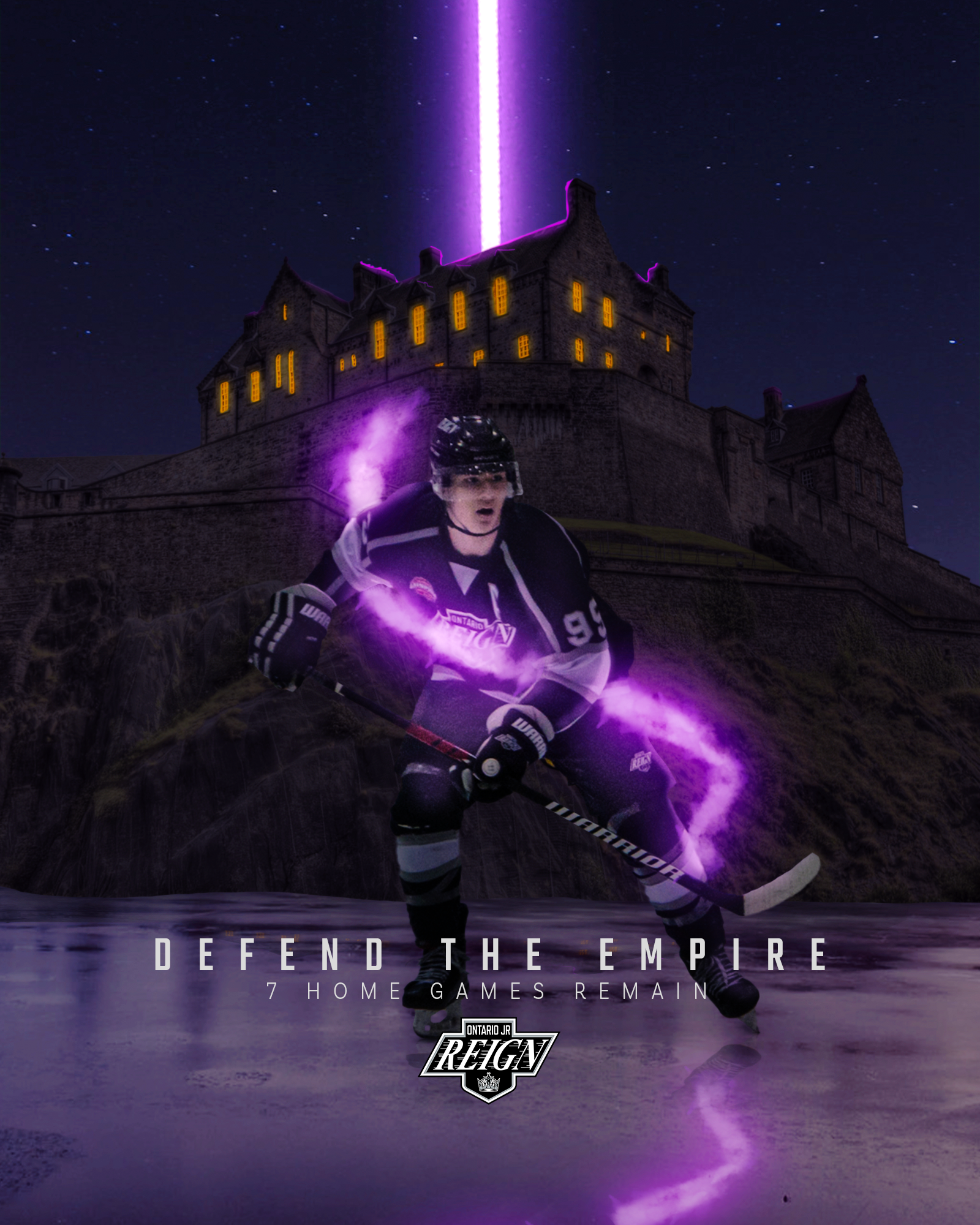 "Defend the Empire" graphic used as a call to action to generate ticket sales