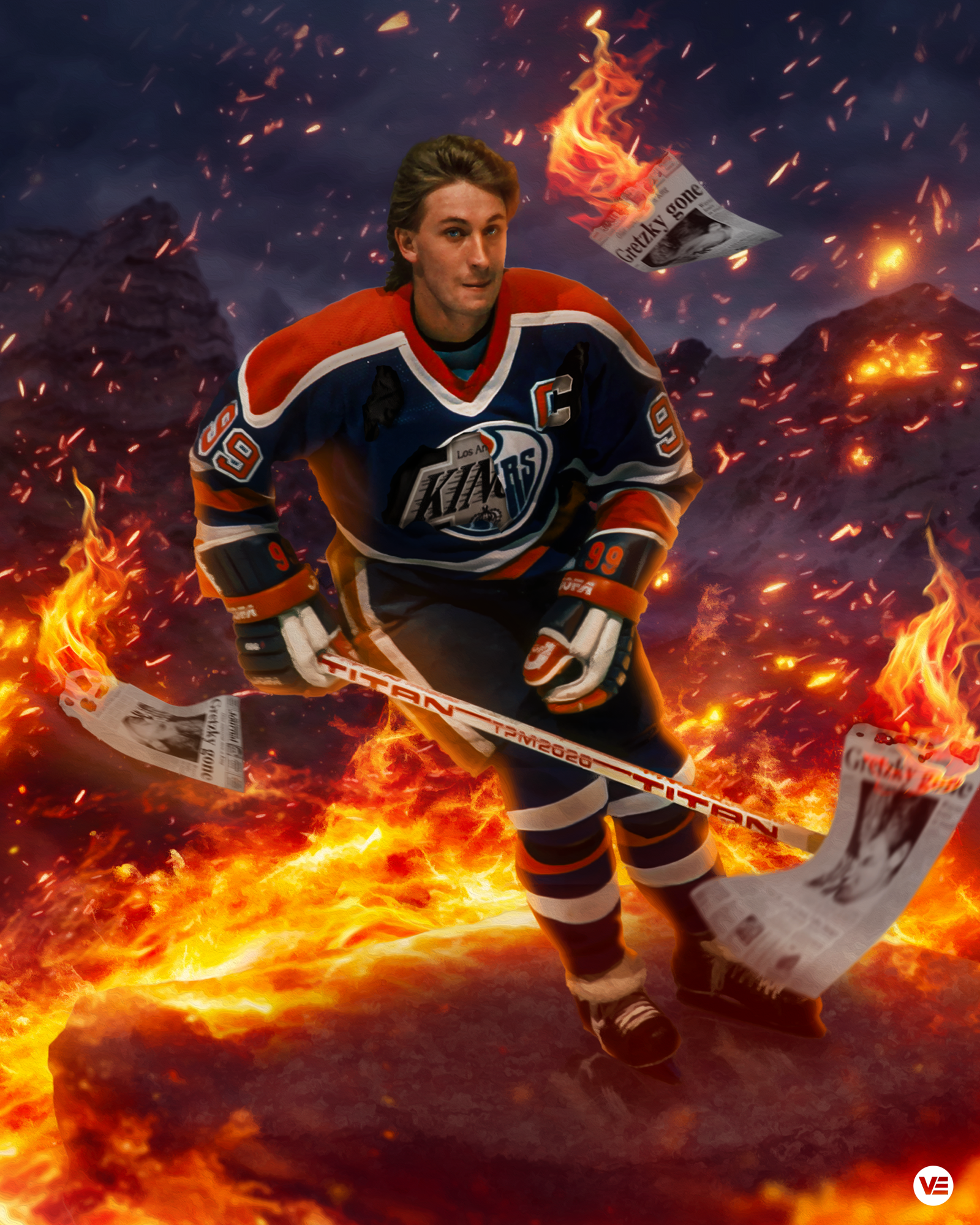 Wayne Gretzky "The Trade" Poster