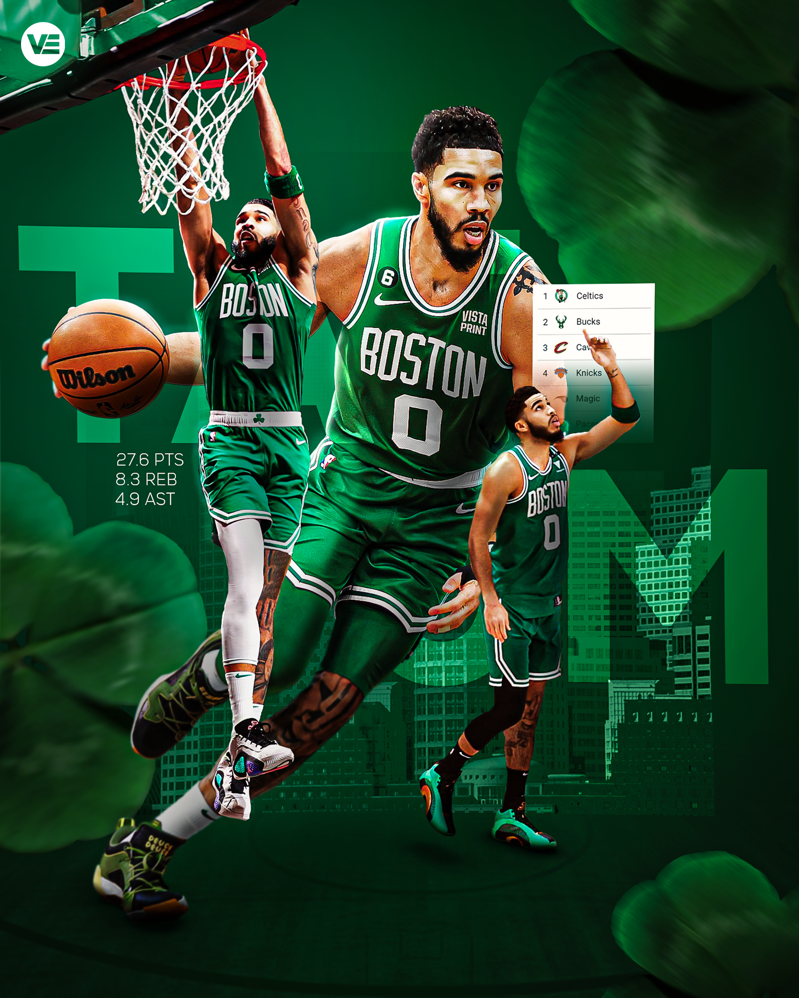 Jayson Tatum Stats Graphic