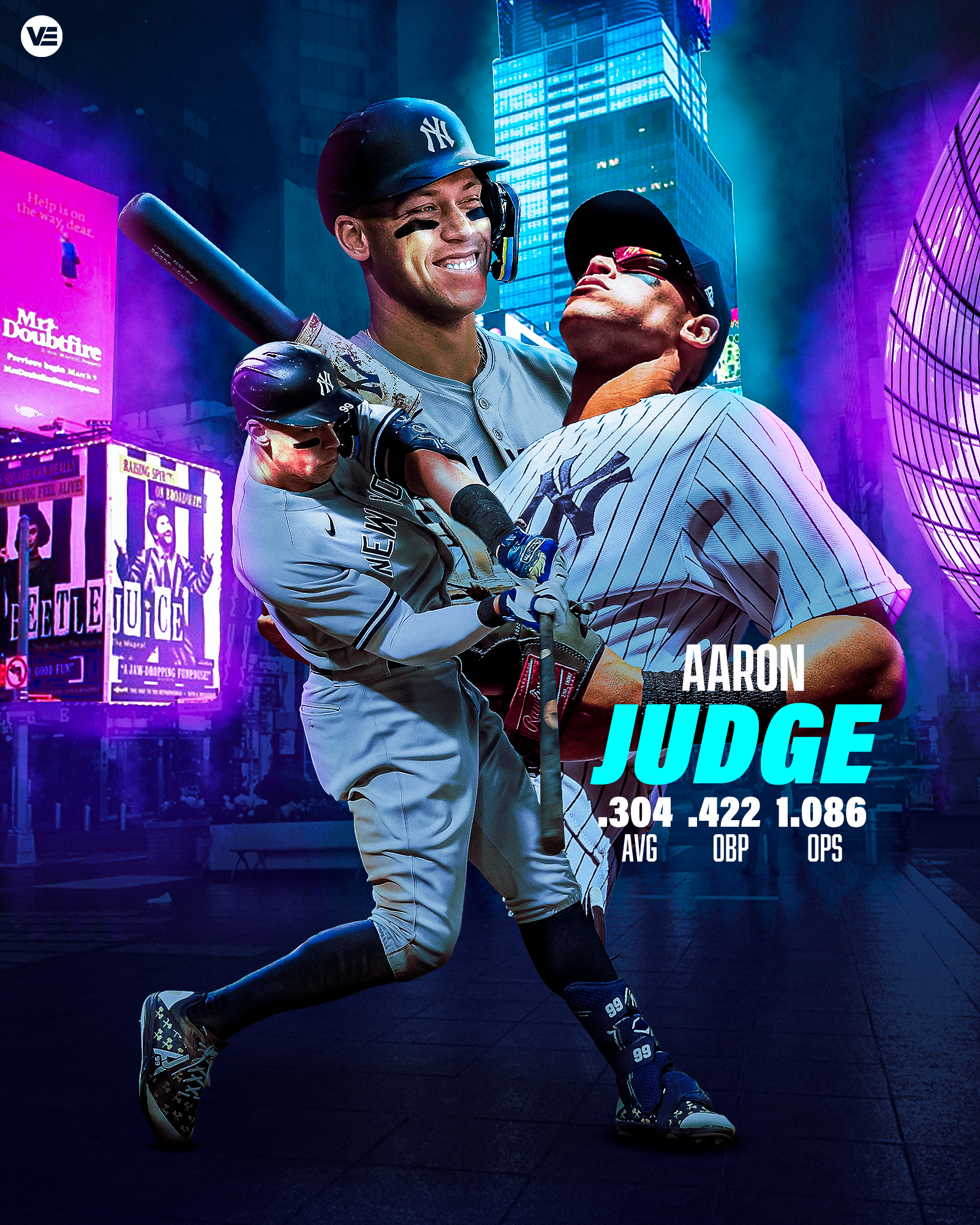 Aaron Judge Stats Graphic