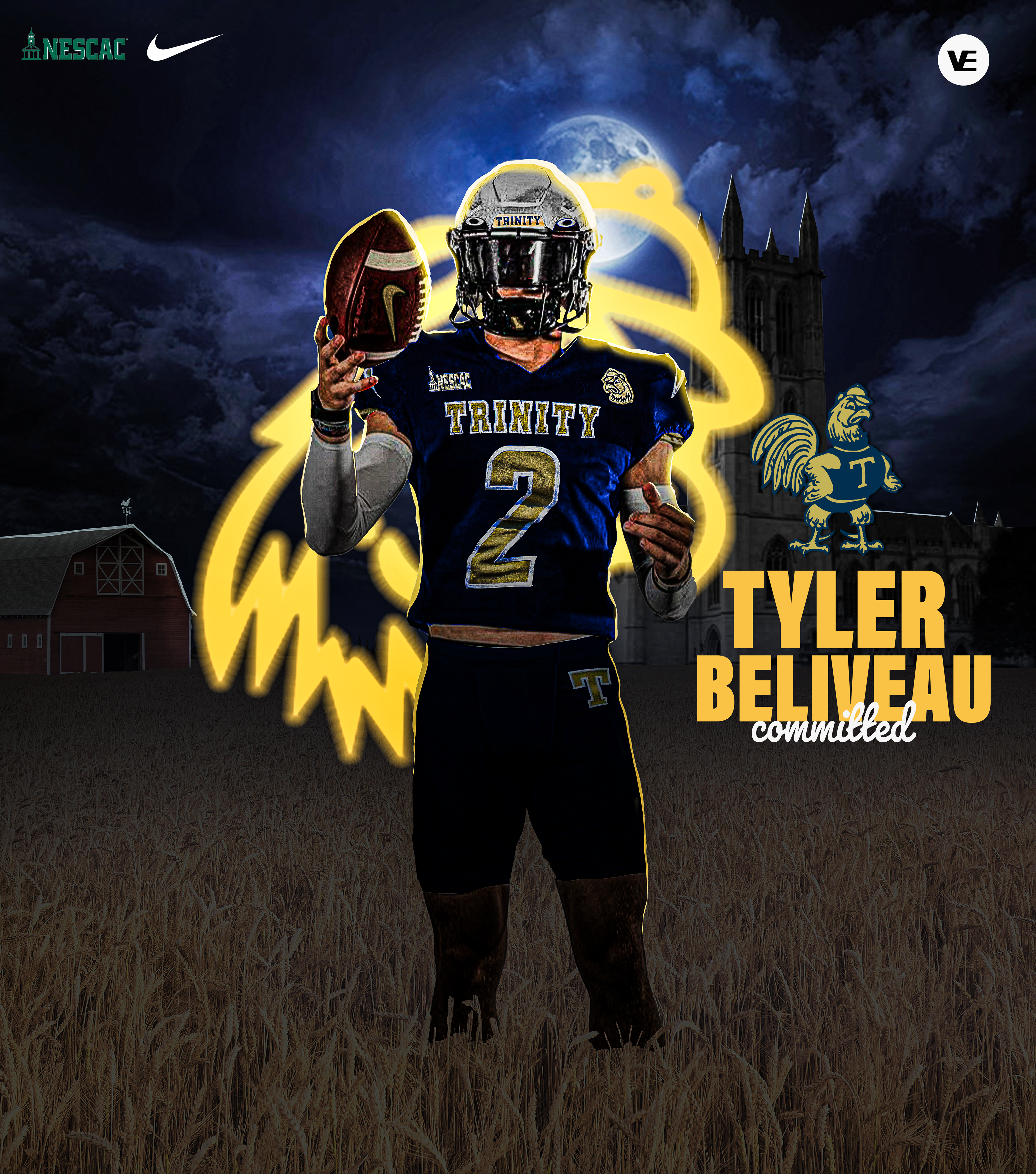 Tyler Beliveau Commits to Trinity (With Jersey Swap)
