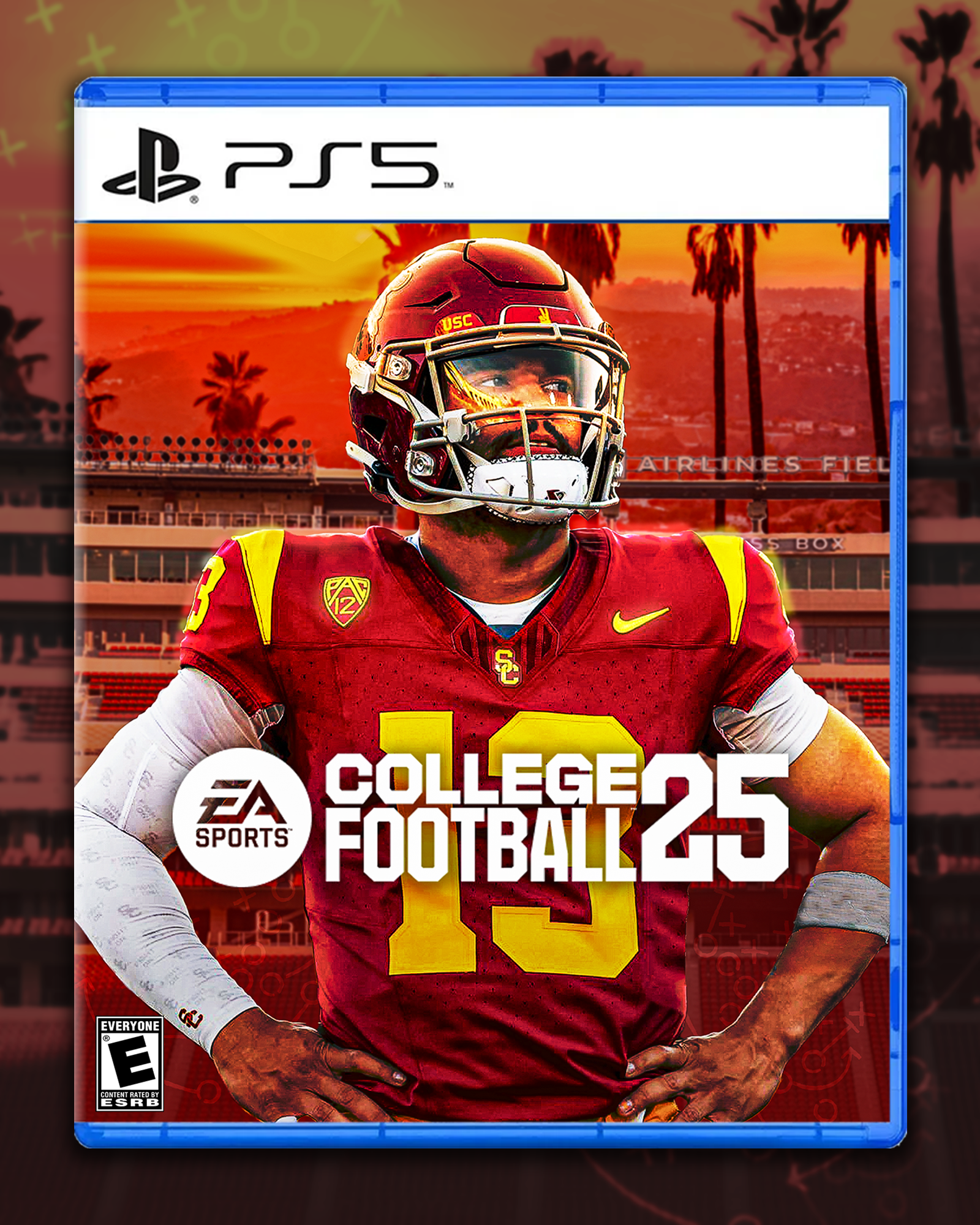 Mock College Football 25 Cover Featuring Caleb Williams