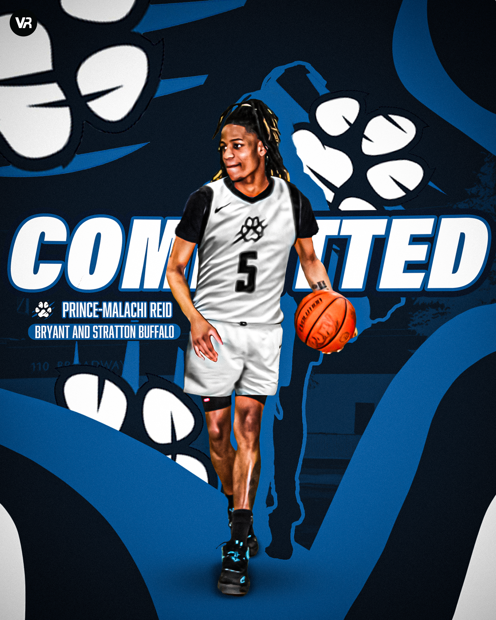 Prince-Malachi Reid Commits to Bryant and Stratton- Buffalo (With Jersey Swap)