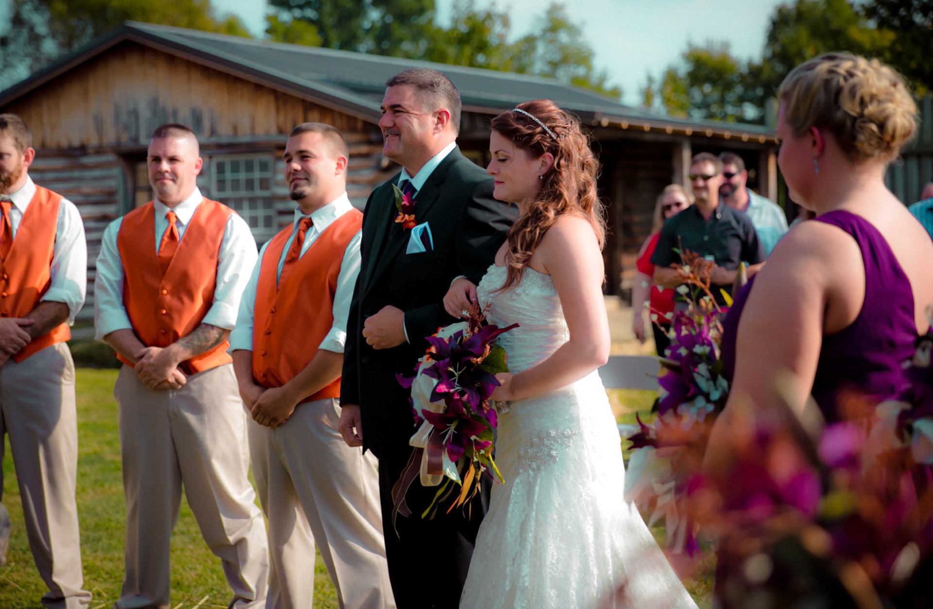 The Hand-Off | Expertly timing a high-stakes, one-chance-only transition as the bride walks down the aisle.
