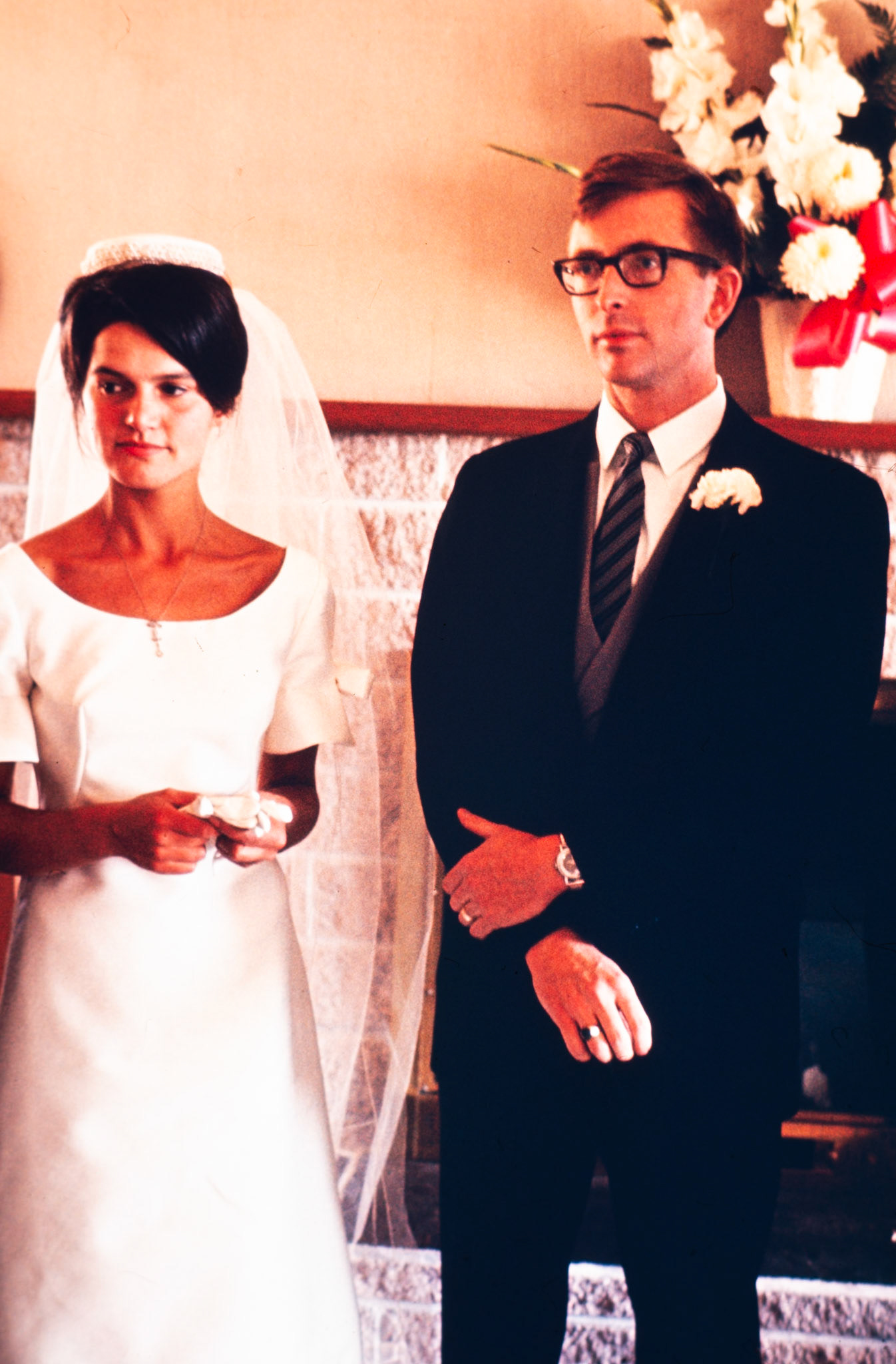 Agnes and Stan on their wedding day.