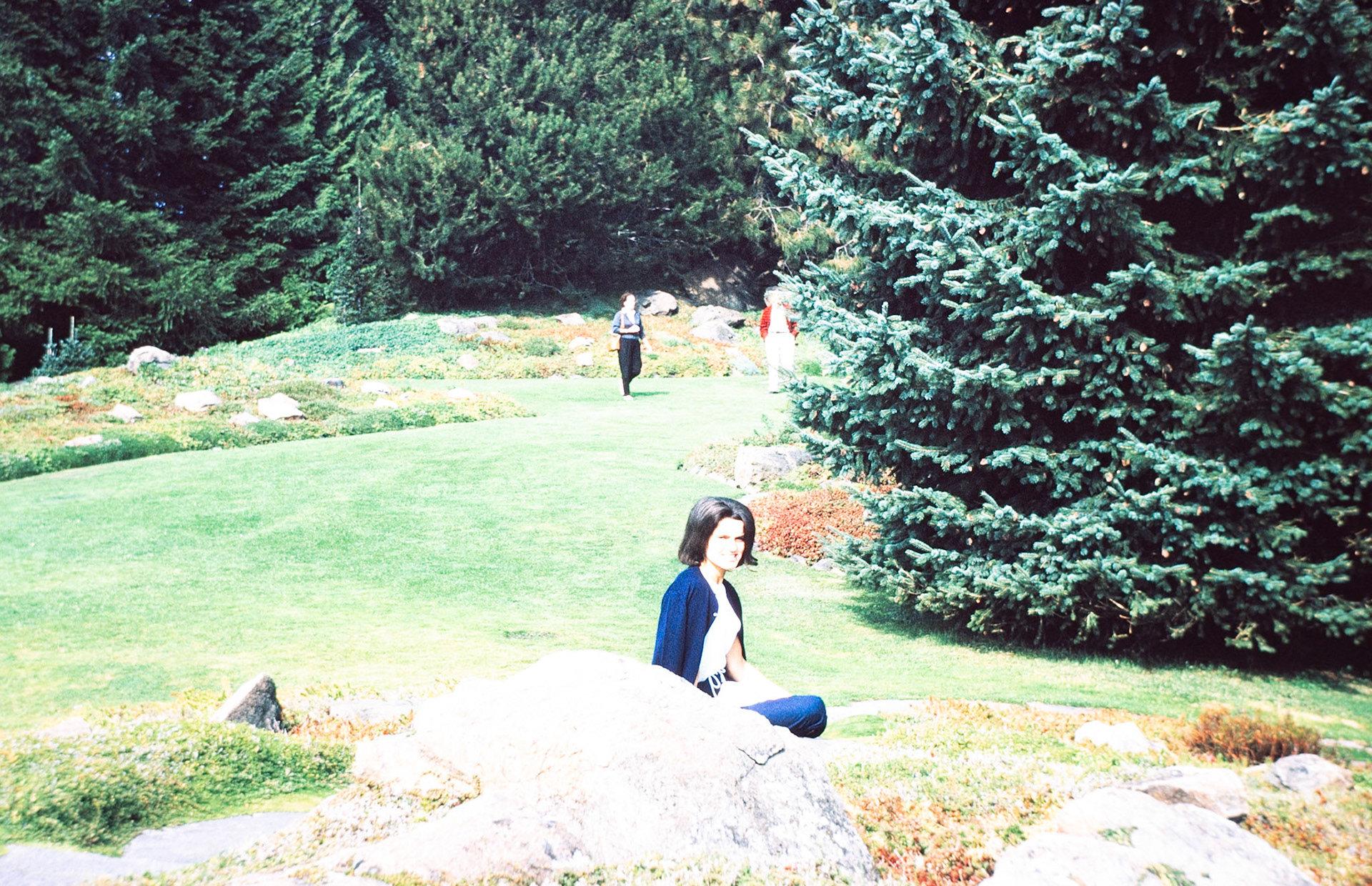 Enjoying the Arboretum.
