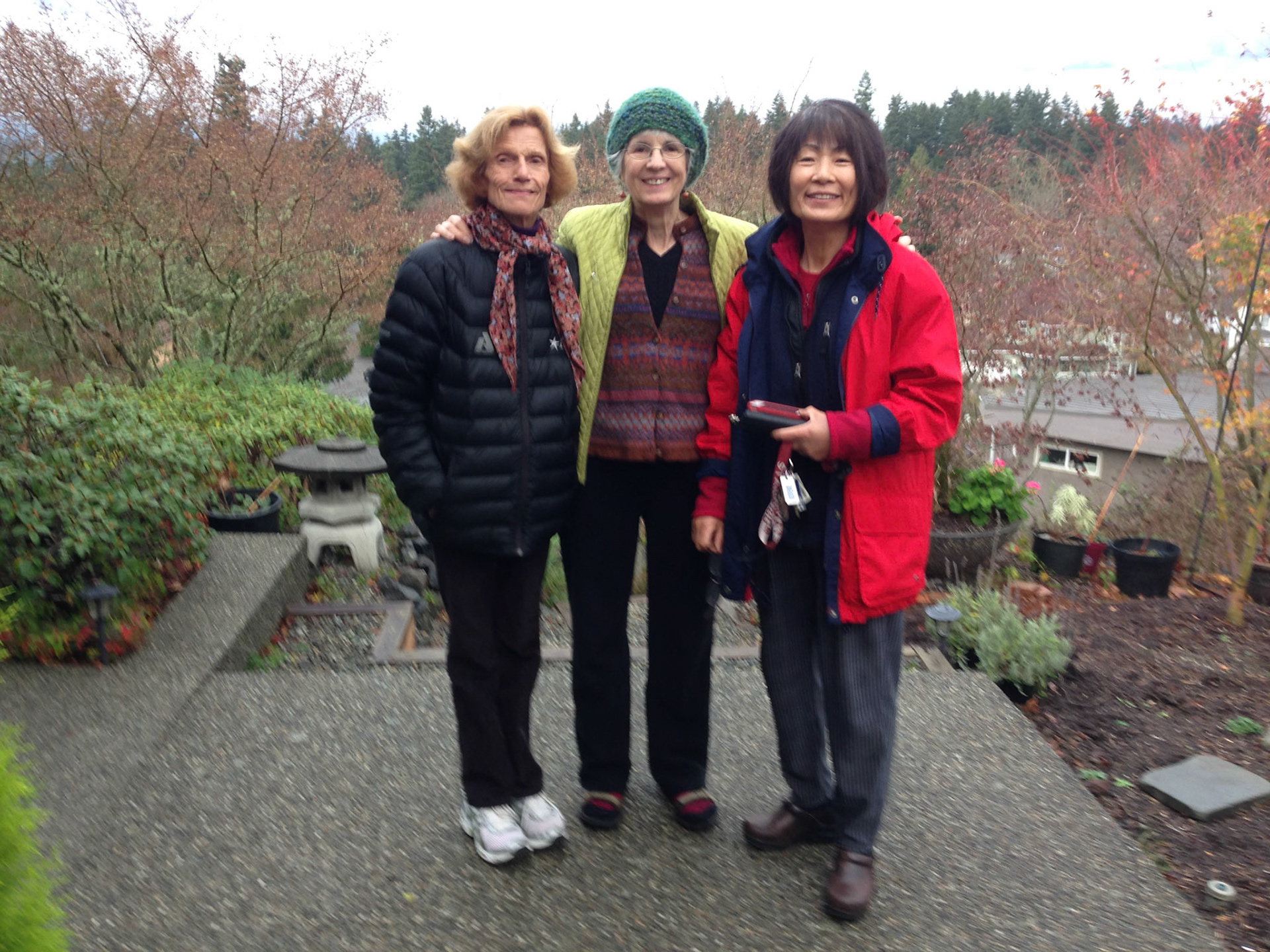 Agnes with her sisters-in-law Perry & Youn Hee, in Poulsbo.