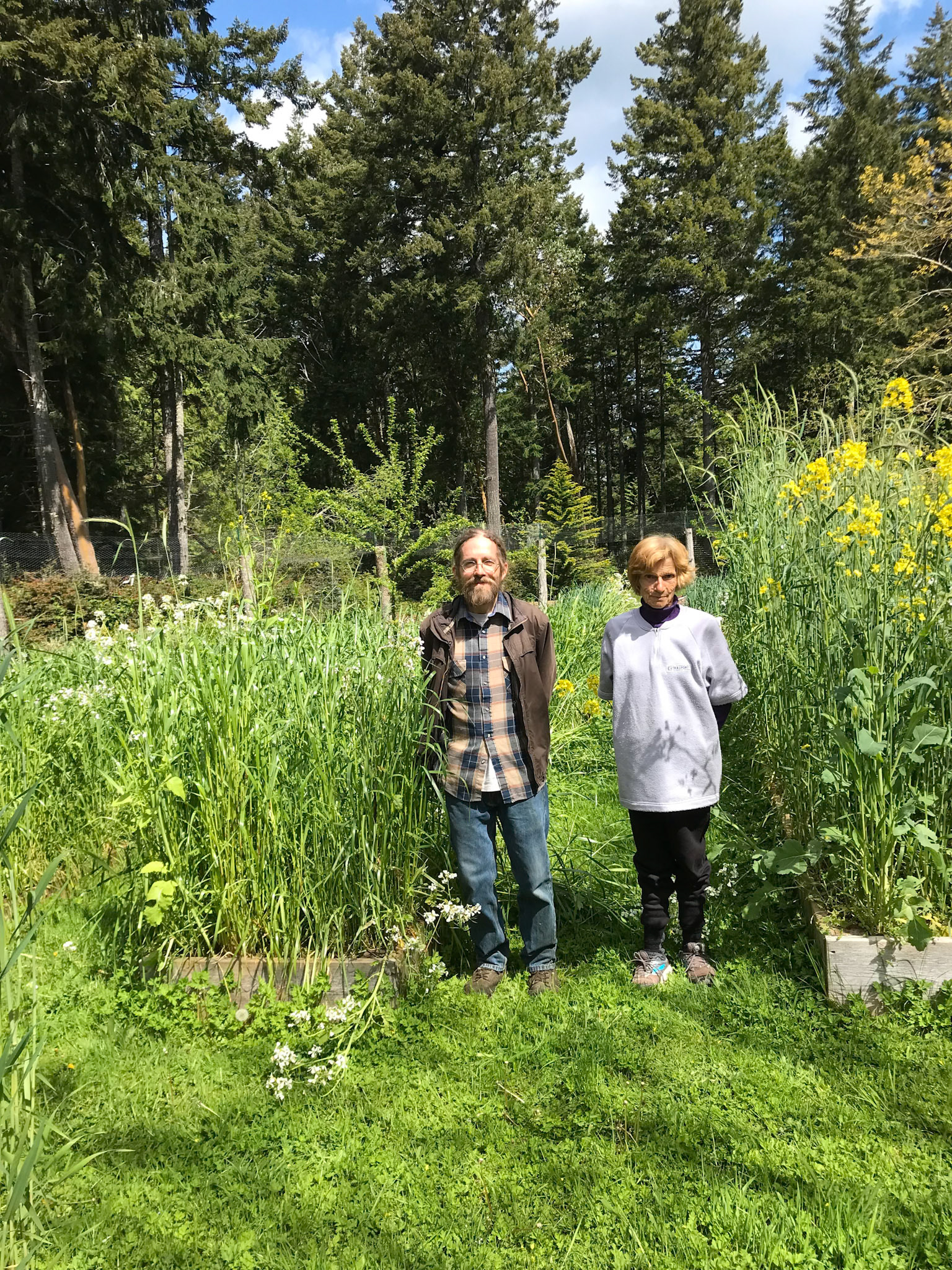 With Cory and great cover crop, June 2022.