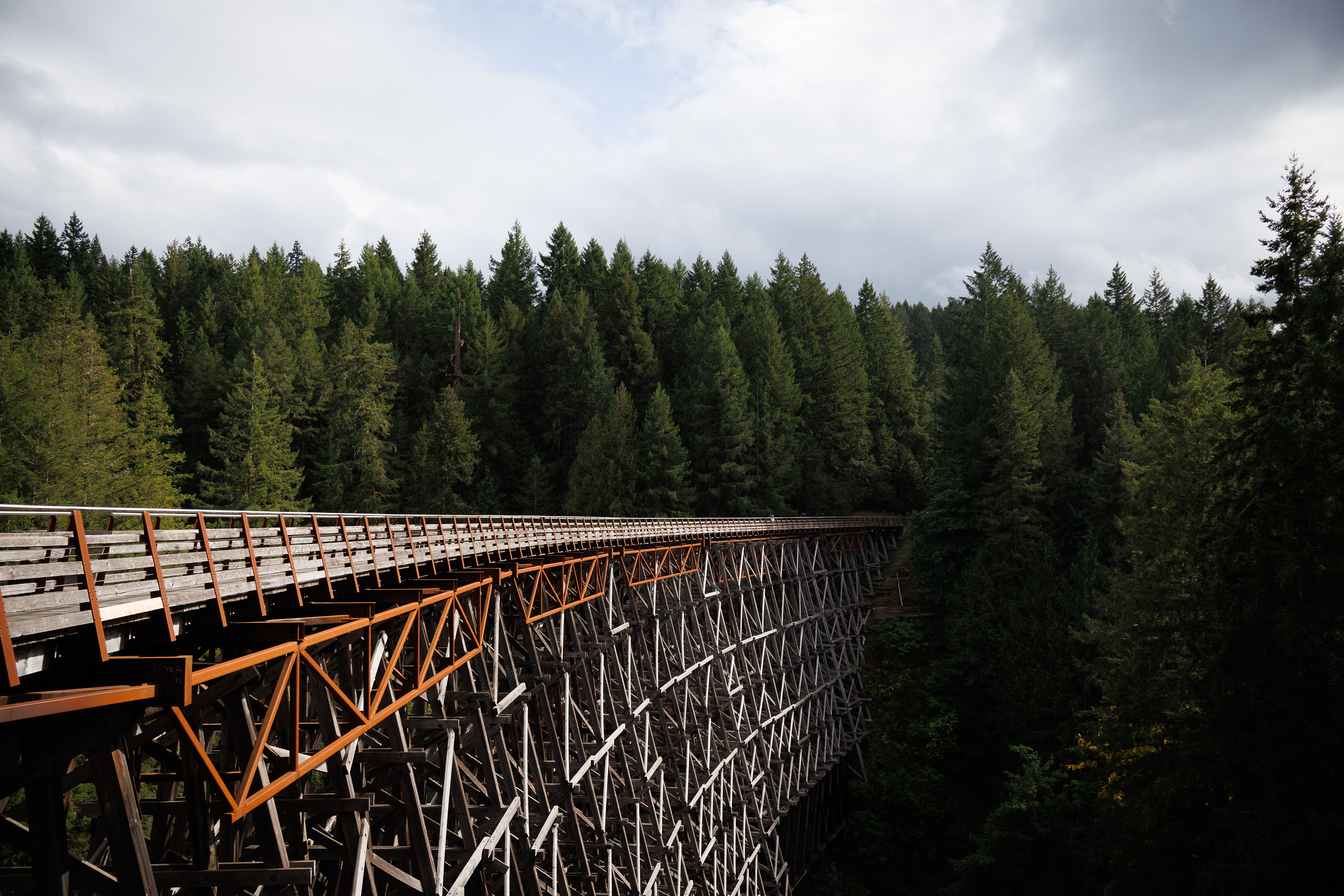 Kinsol Trestle Bridge - Territoires traditionnels des Tribus Cowichan -Shawnagan Lake, BC, Canada - 2023