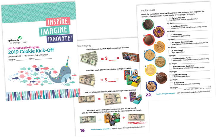 Workbook for annual Girl Scout Cookie Rally event