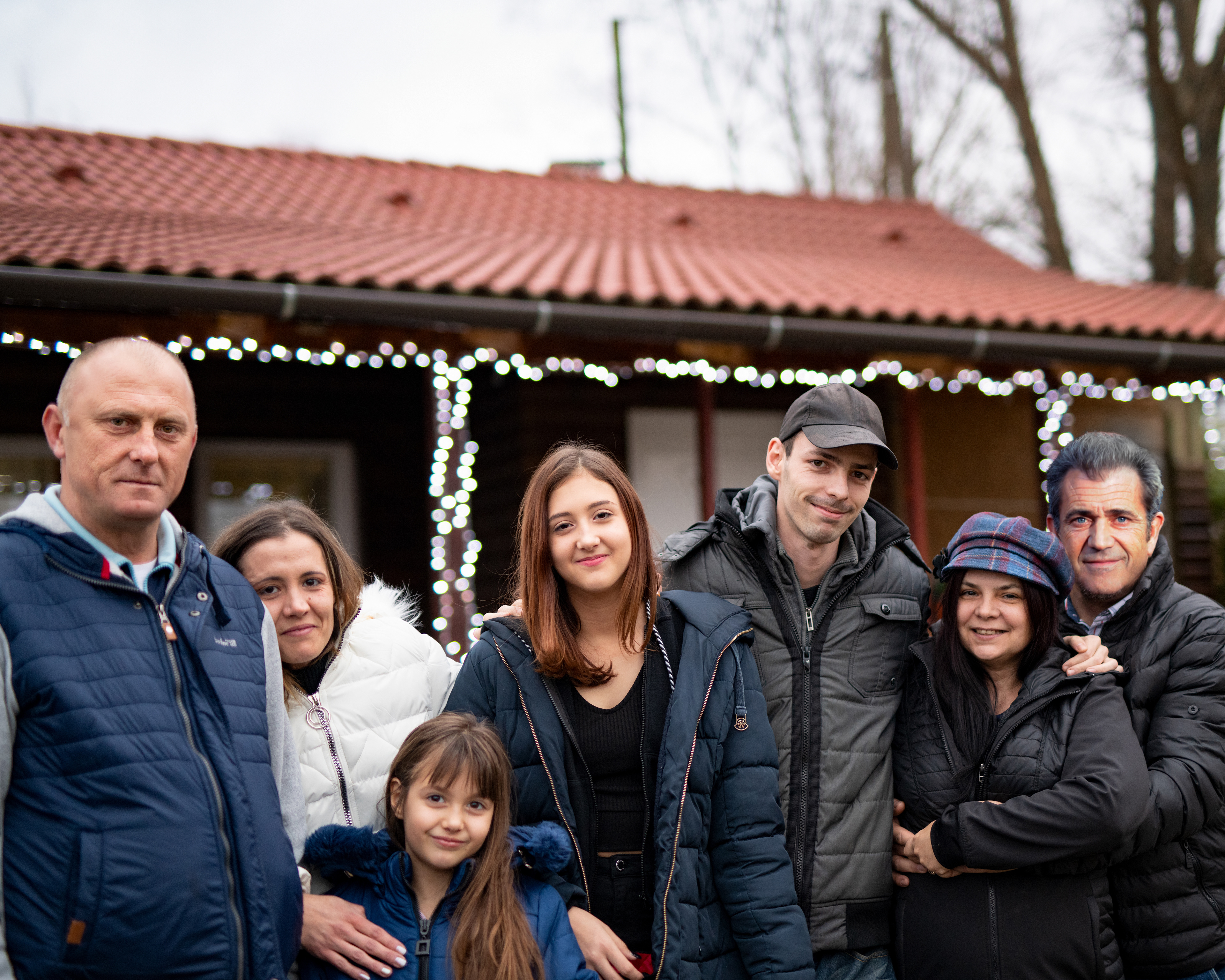 Caught Mel Gibson for a family photo