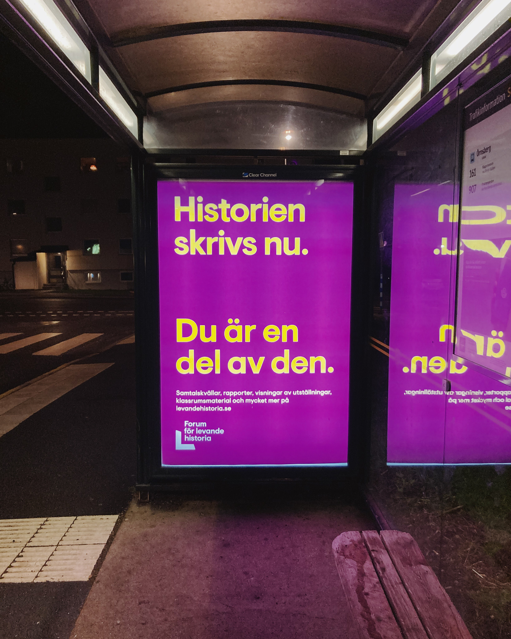 Reklamkampanj för Forum för levande historia. Print, annonstavlor.