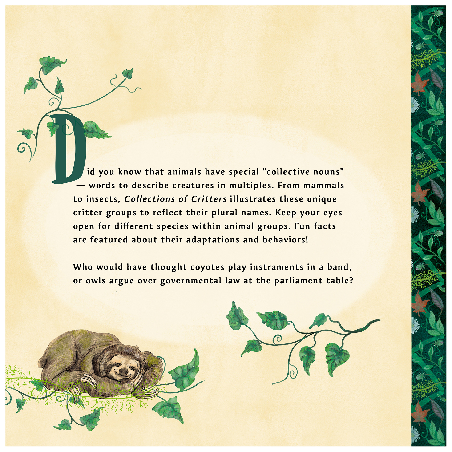 "Collections of Critters" Book Pitch Development