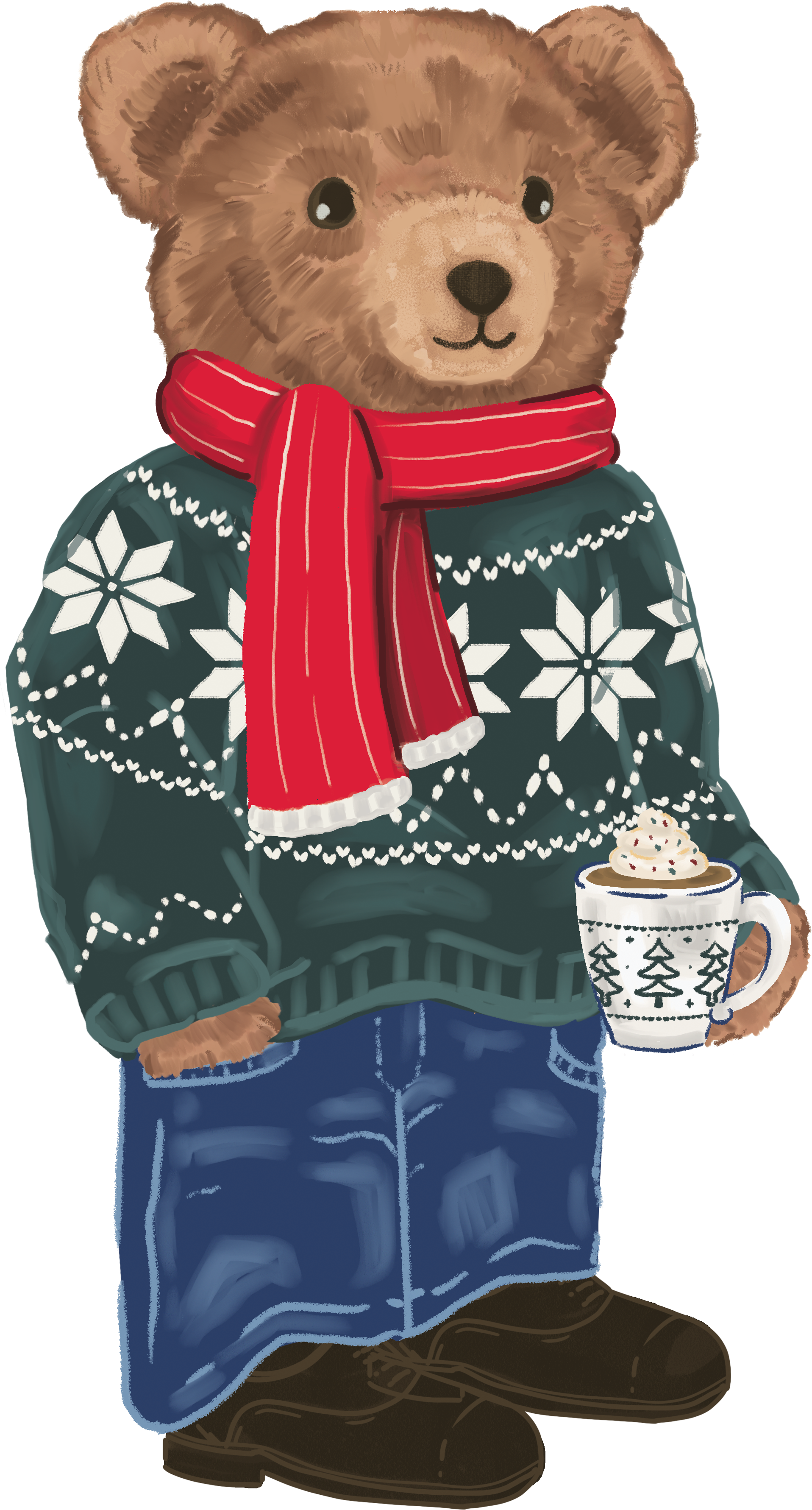 Christmas Bear Illustrations 